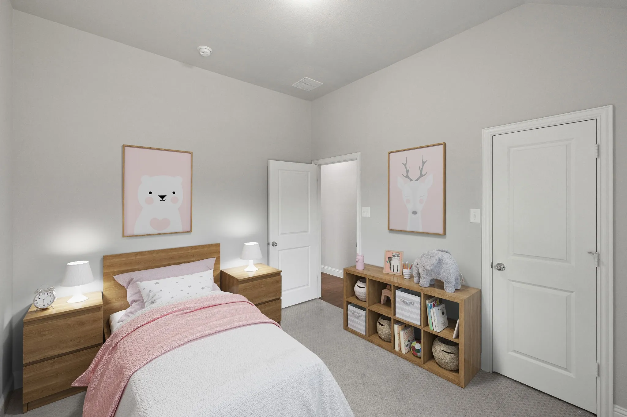 Guest bedroom 2, virtually staged.