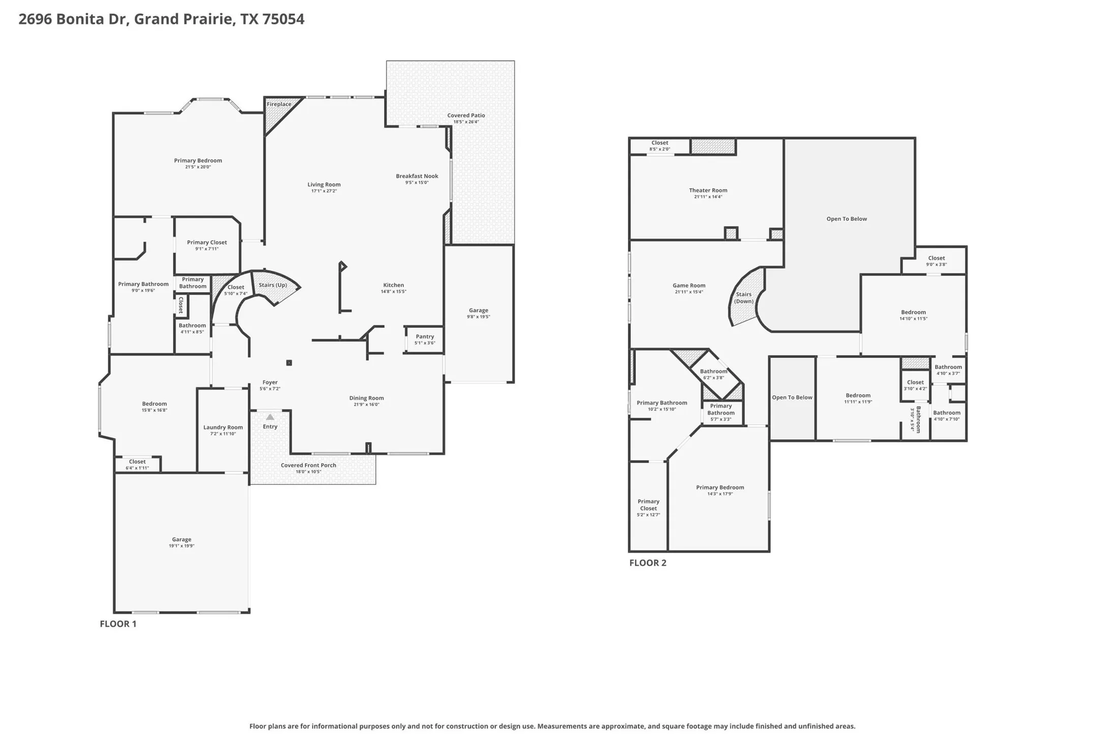 Single Family Residence For Sale in Tarrant County , 2696 Bonita Drive, Grand Prairie, Texas 75054, 5 Bedroom, 4 Bathroom, 3 Garage spaces, 4,610 Sqft, built in 2019, mls#21317634, Real Estate Agent in Grand Prairie, Homes For Sale in Tarrant county, Homes For Sale in Grand Prairie, Realtor in Grand Prairie Texas, Real Estate Brokerage Independent Realty Texas, Luminita Cordes Realtor