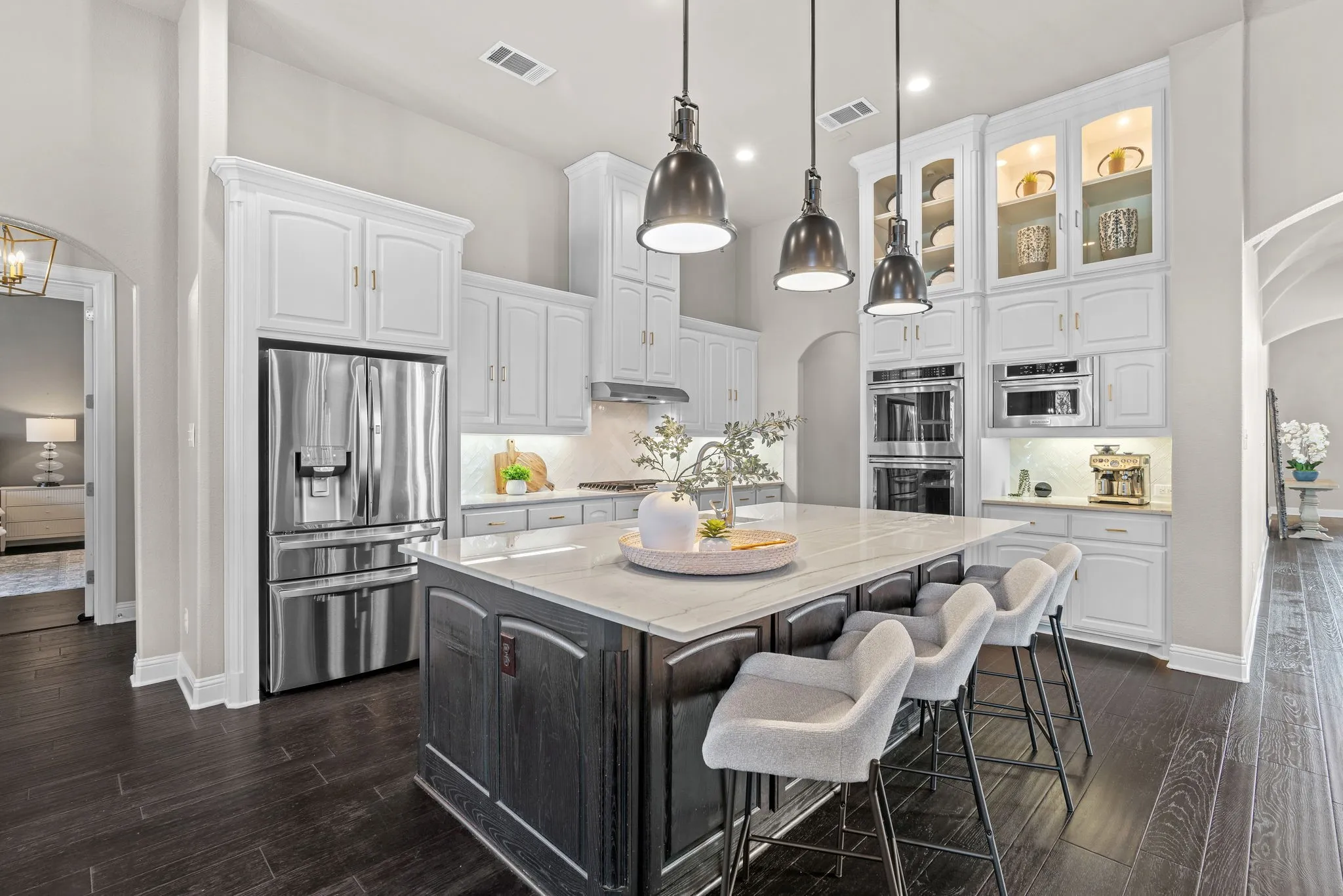 Lots of Cabinet Space with additional seating at the island