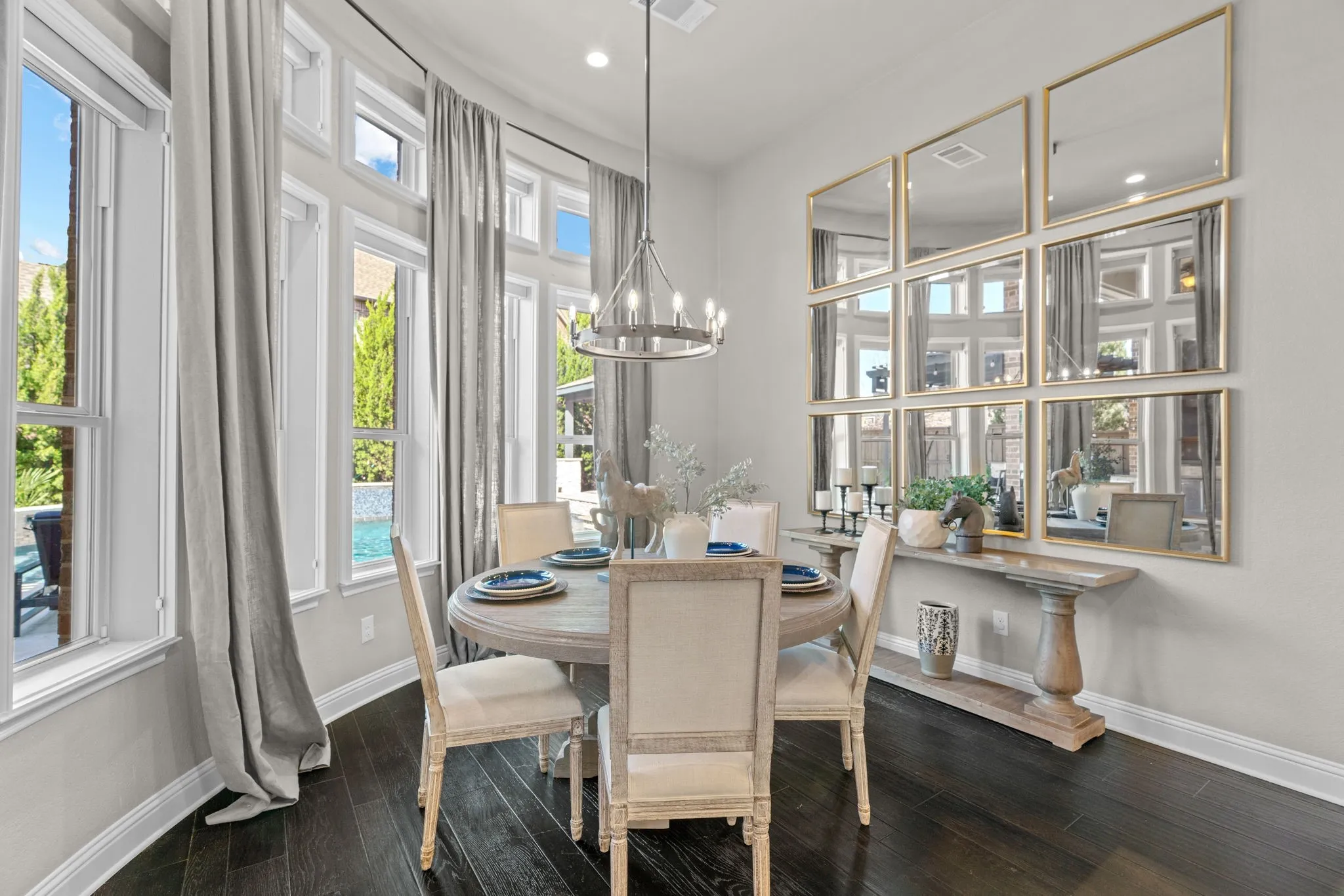 Breakfast are in the kitchen space