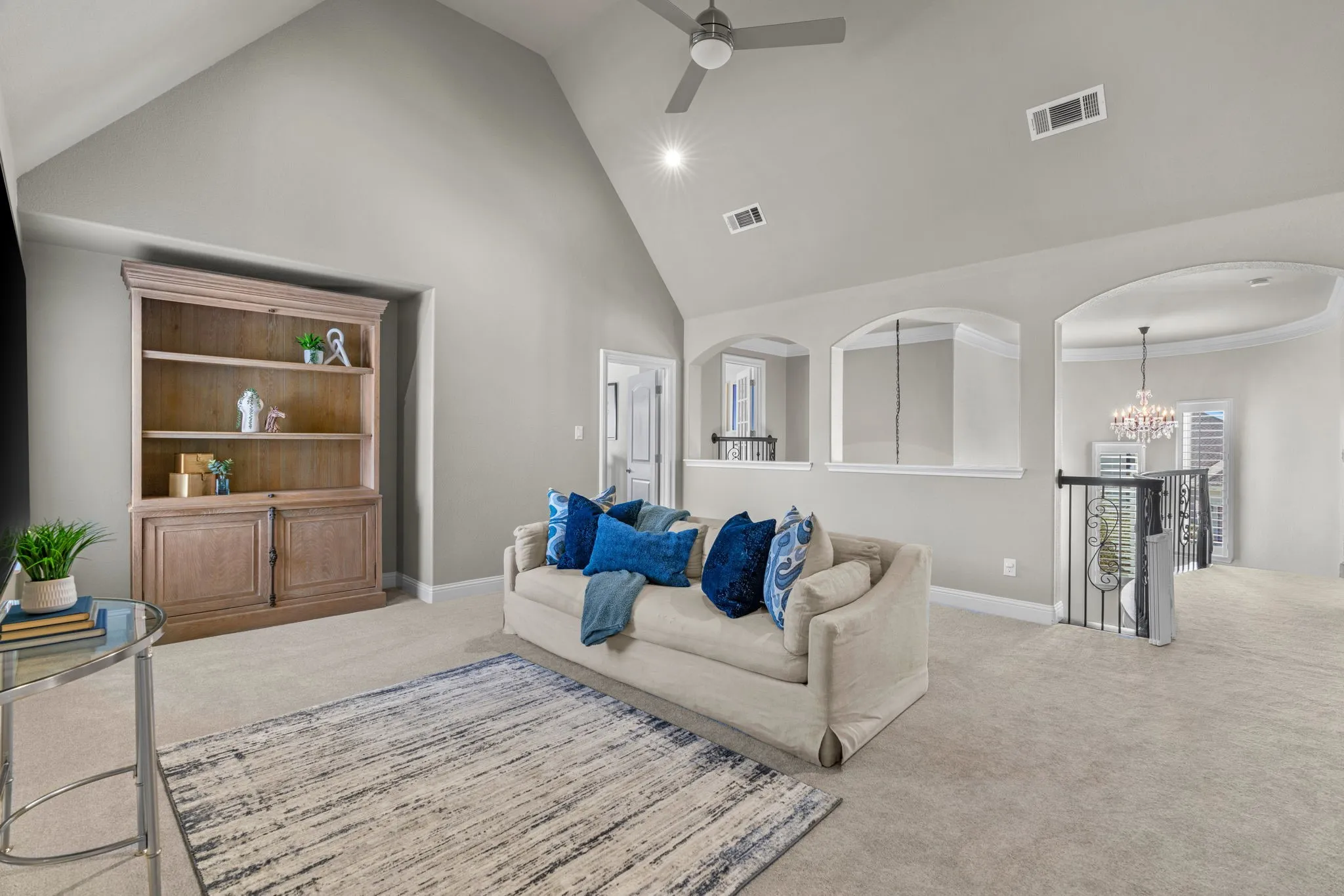 Game room or flex room upstaris open to below