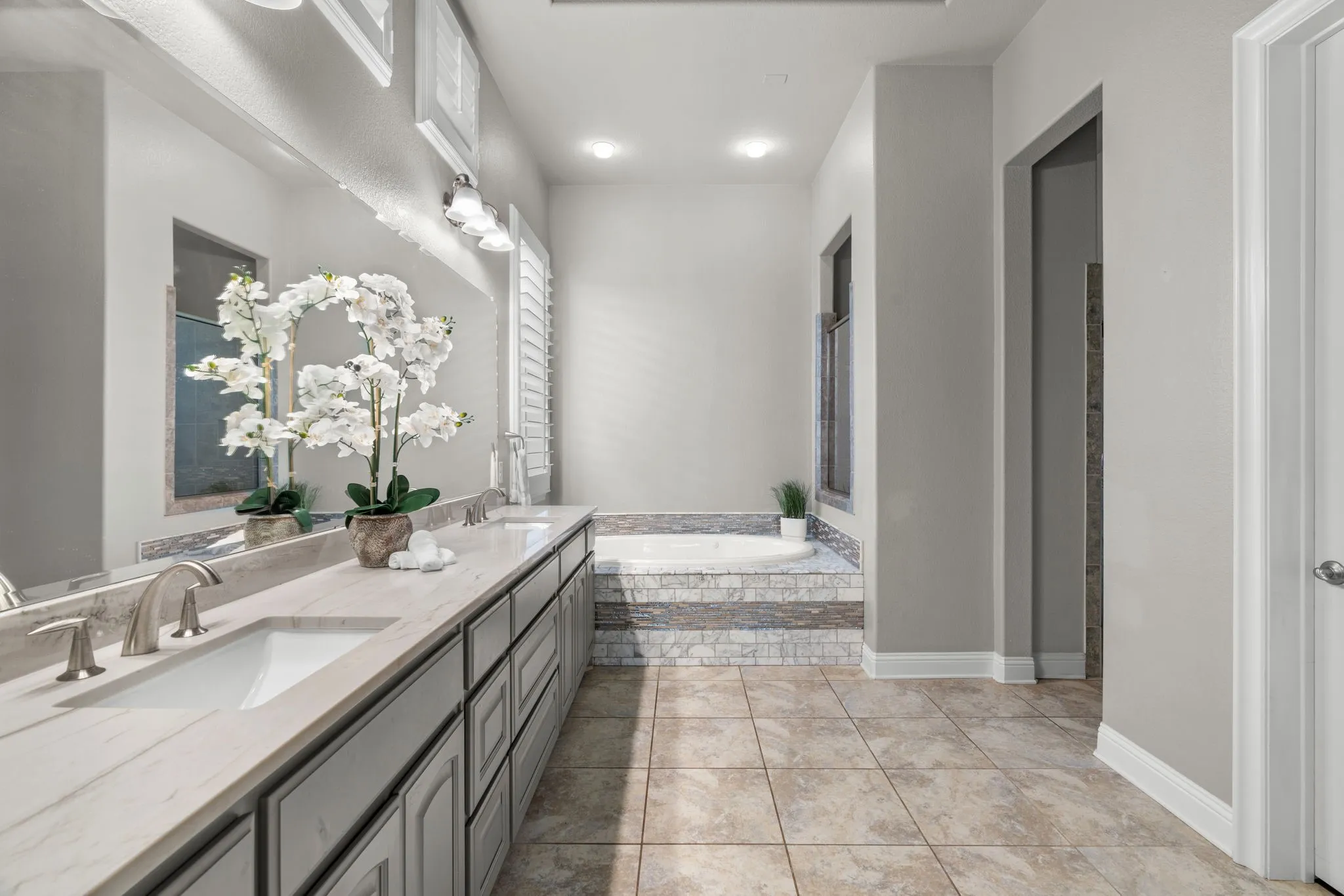 Master Bath with oversized walk in closet