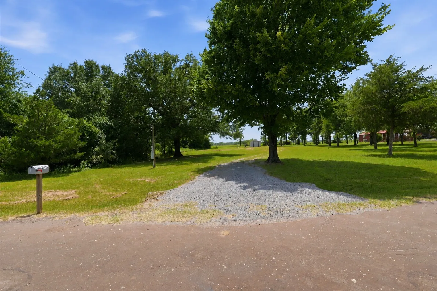 View of lot from driveway
