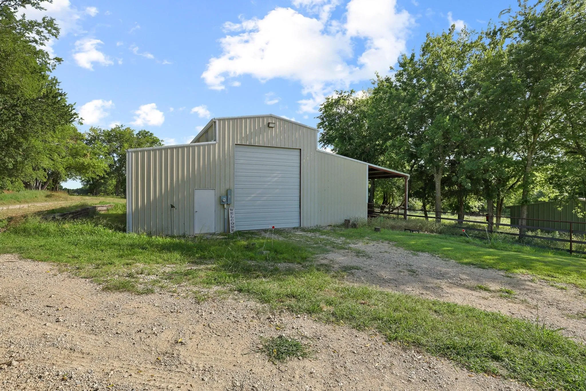 Outside of Barn