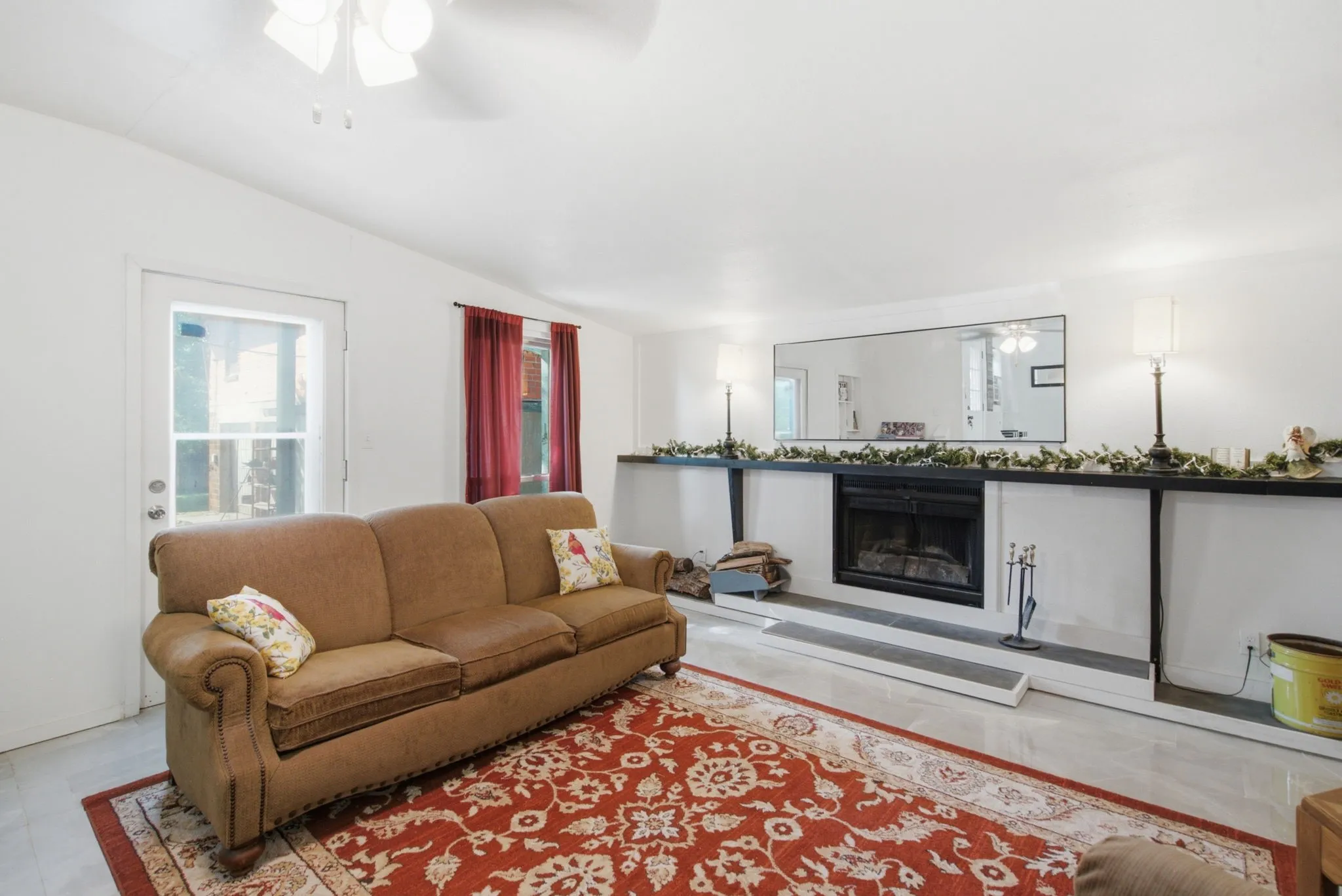 Extra living room with fireplace