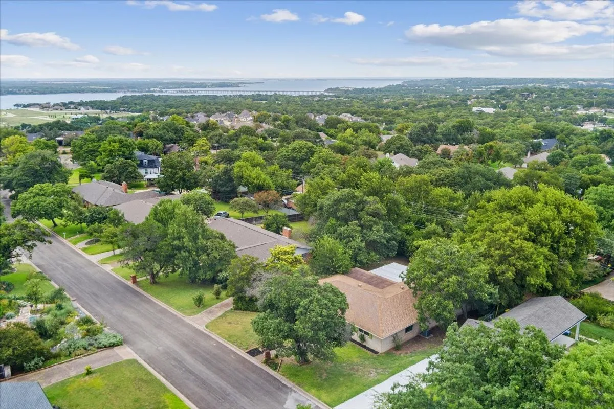 Residential neighborhood featuring mature trees and established homes