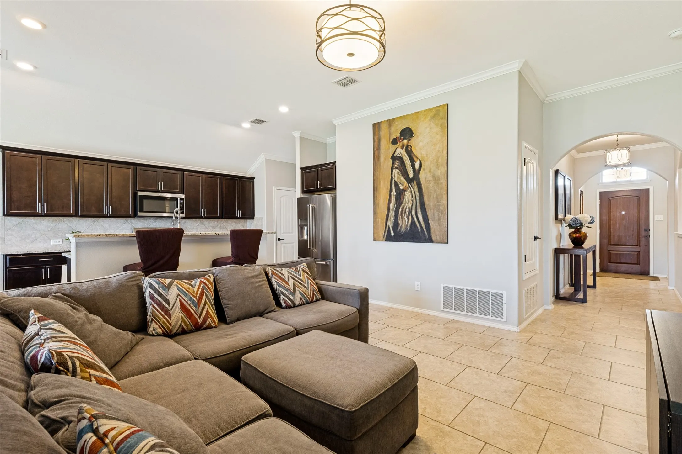 Open concept living and kitchen