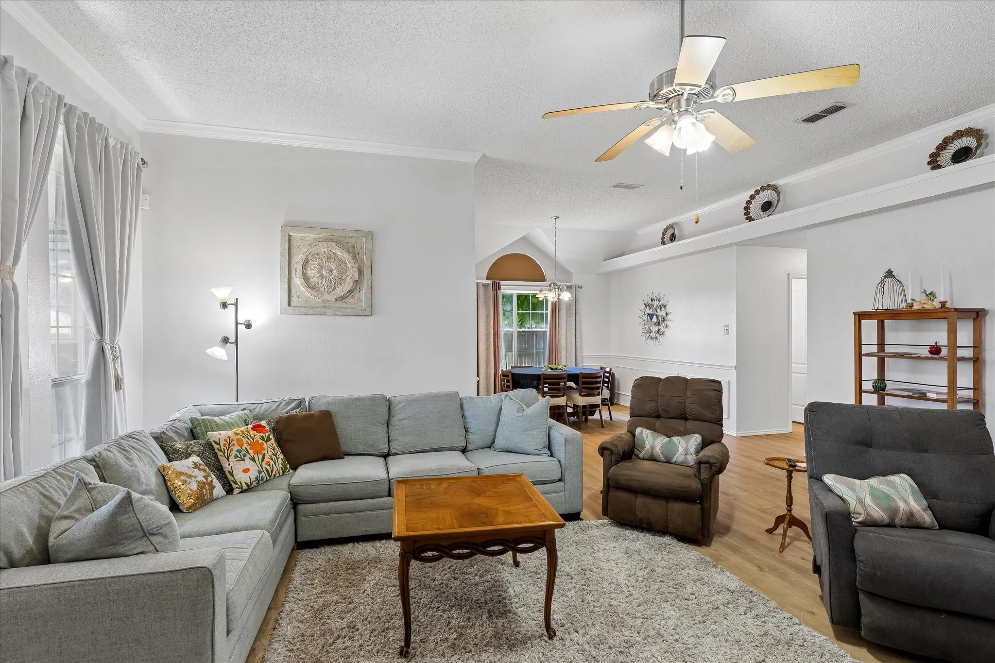 The Living Room is Large and Ready for Your Personal Touches.