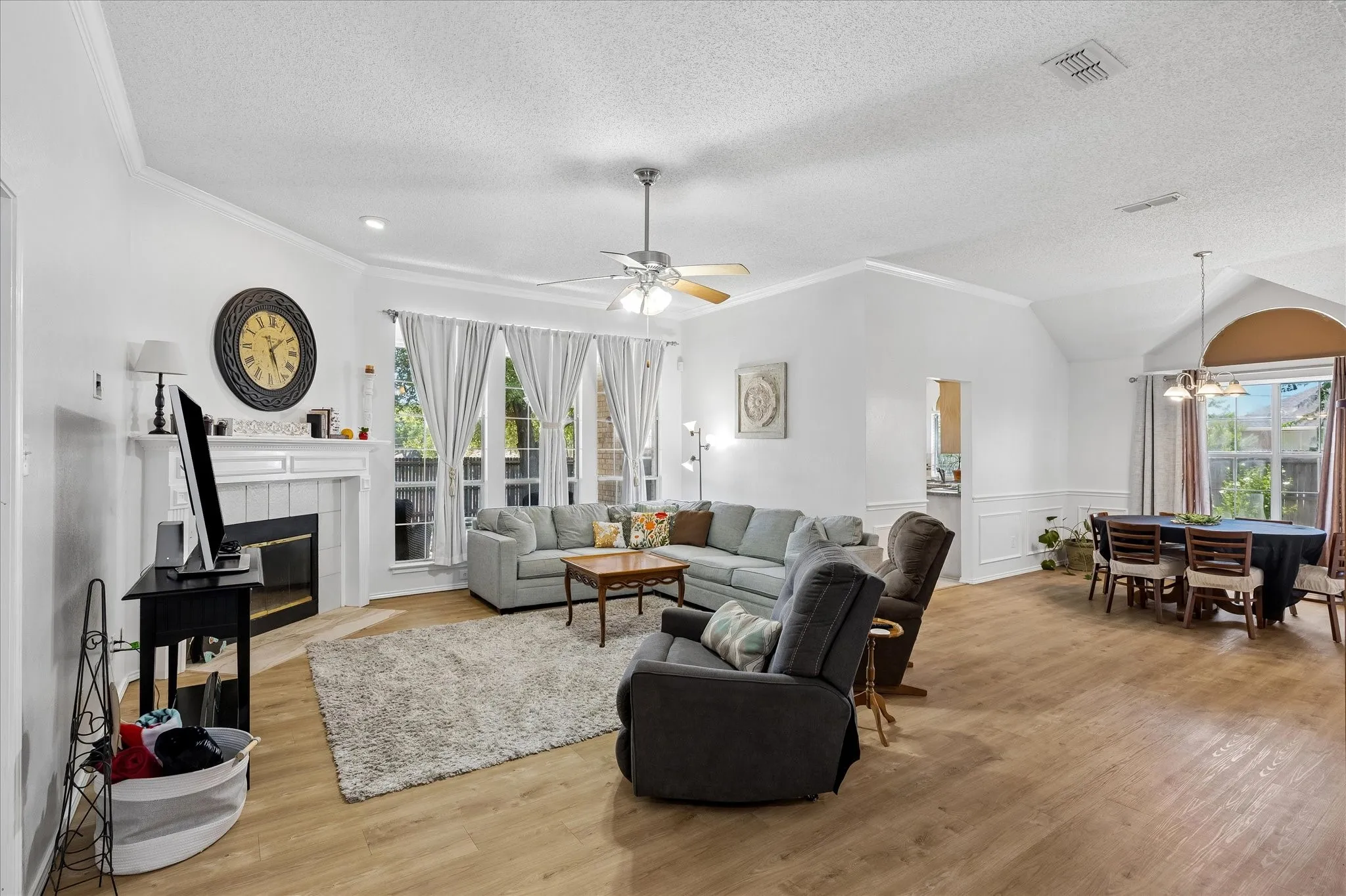 Open Living Room to Dining Room.