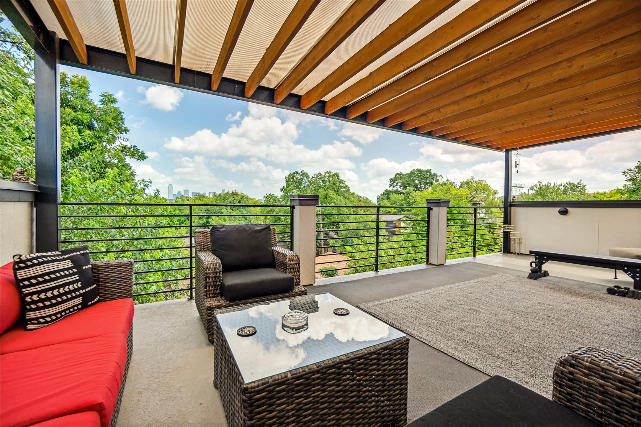 Upstairs terrace