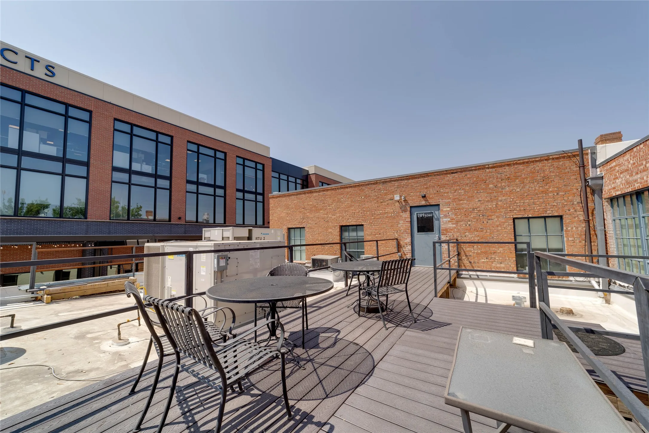 View of shared resident deck