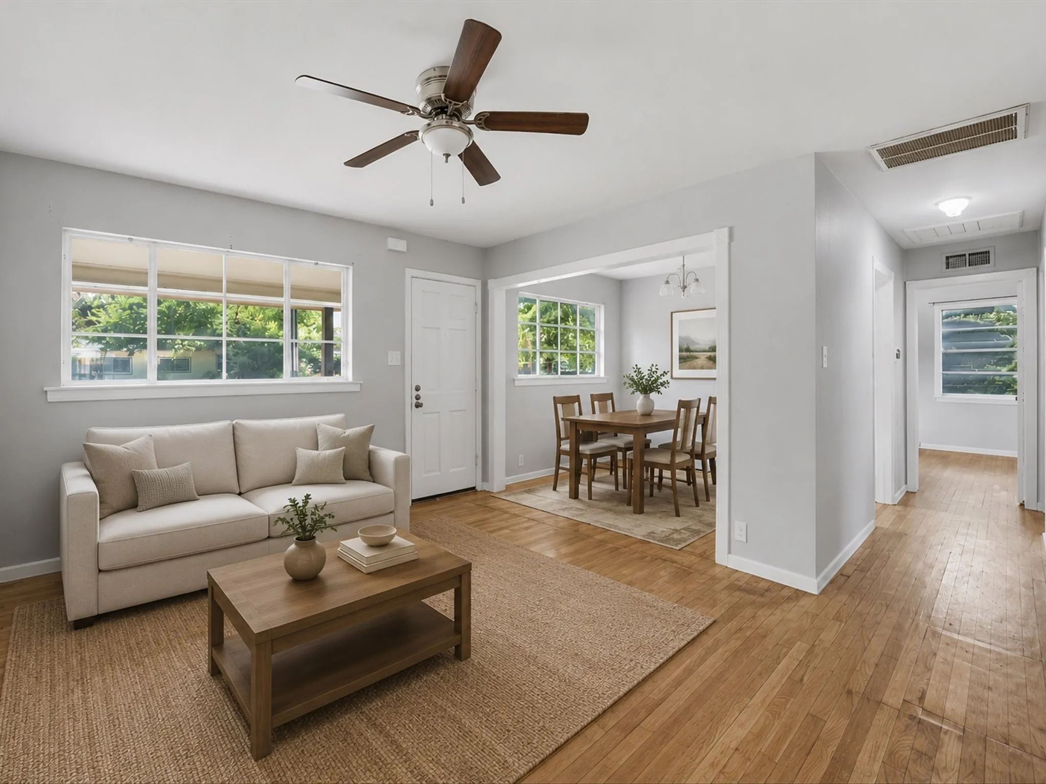 Virtually Staged Living room