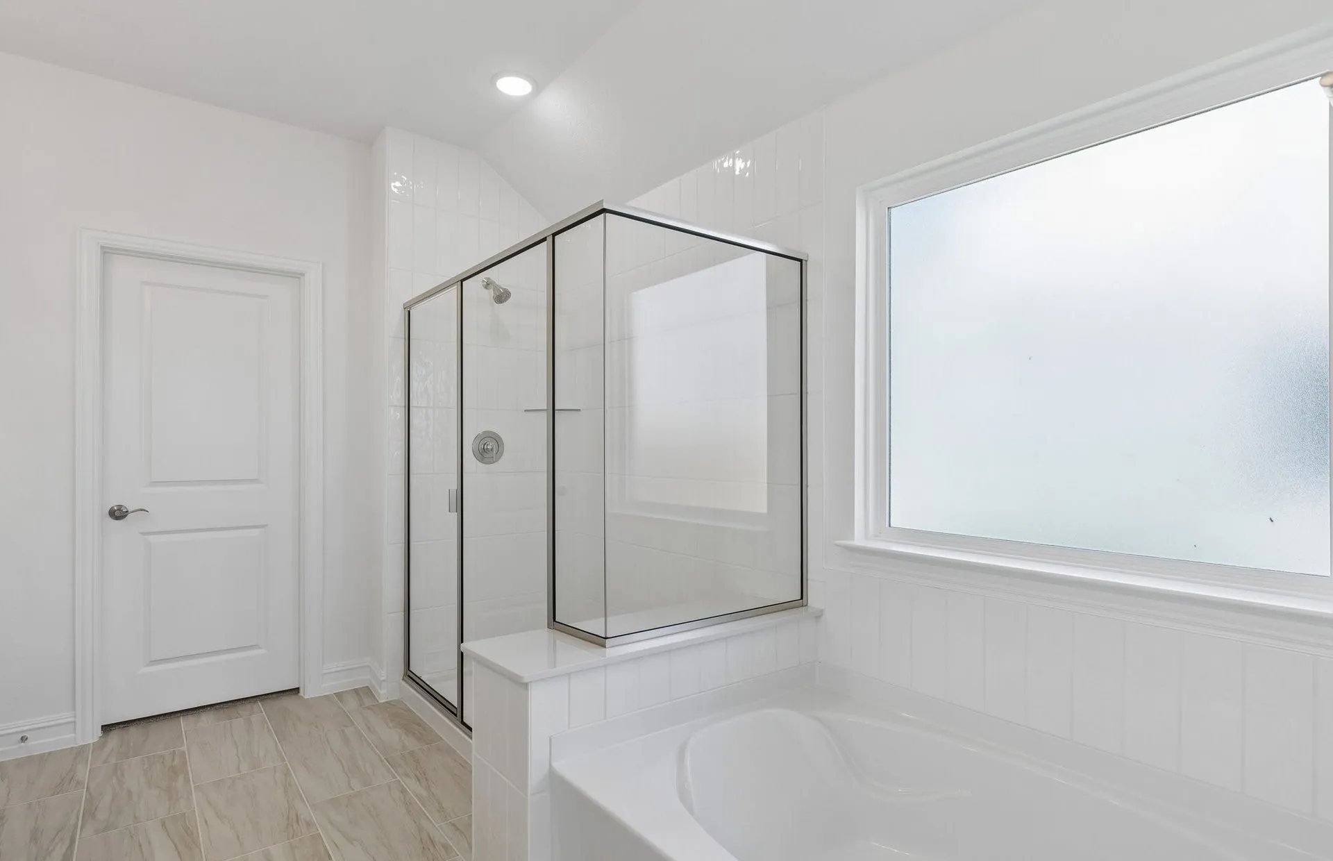 Separate tub and shower in primary bath