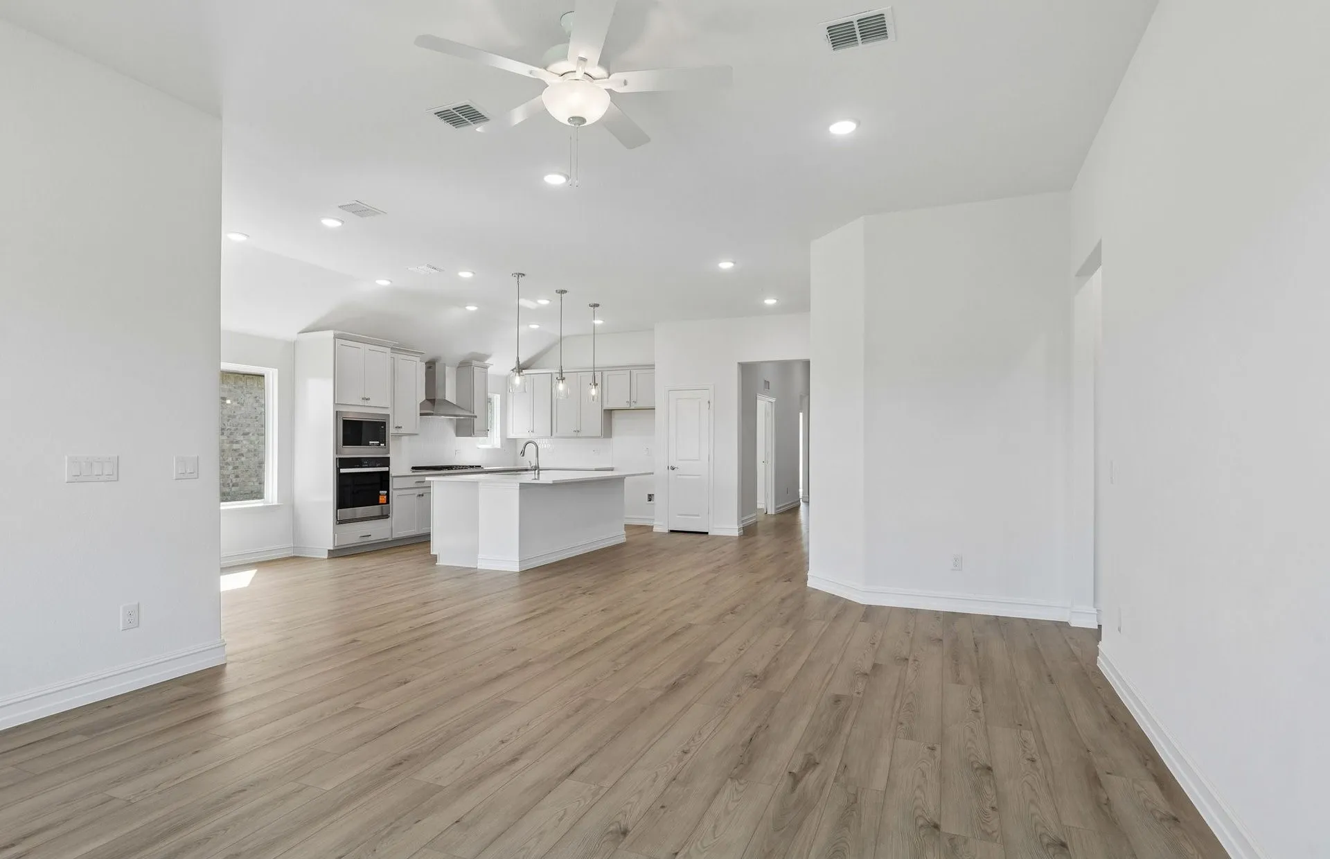 Open concept throughout main living areas