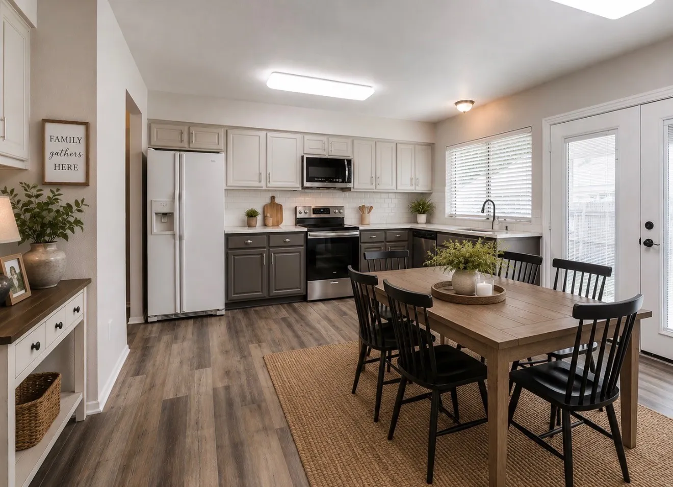 Virtually Staged kitchen