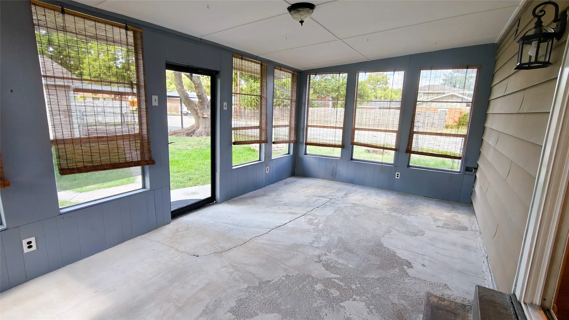 Enclosed patio