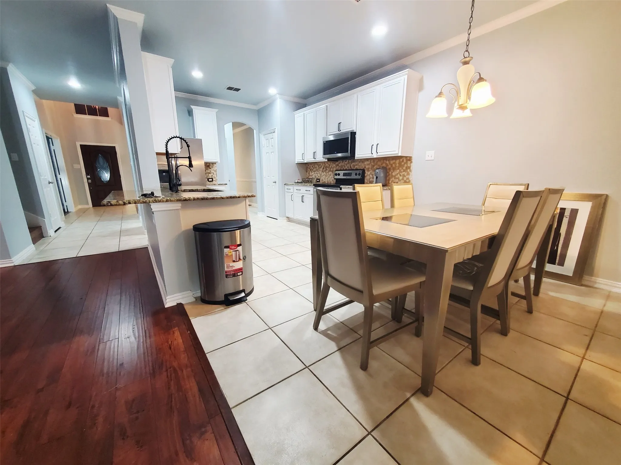 Kitchen living room, and breakfast nook. Open concept.