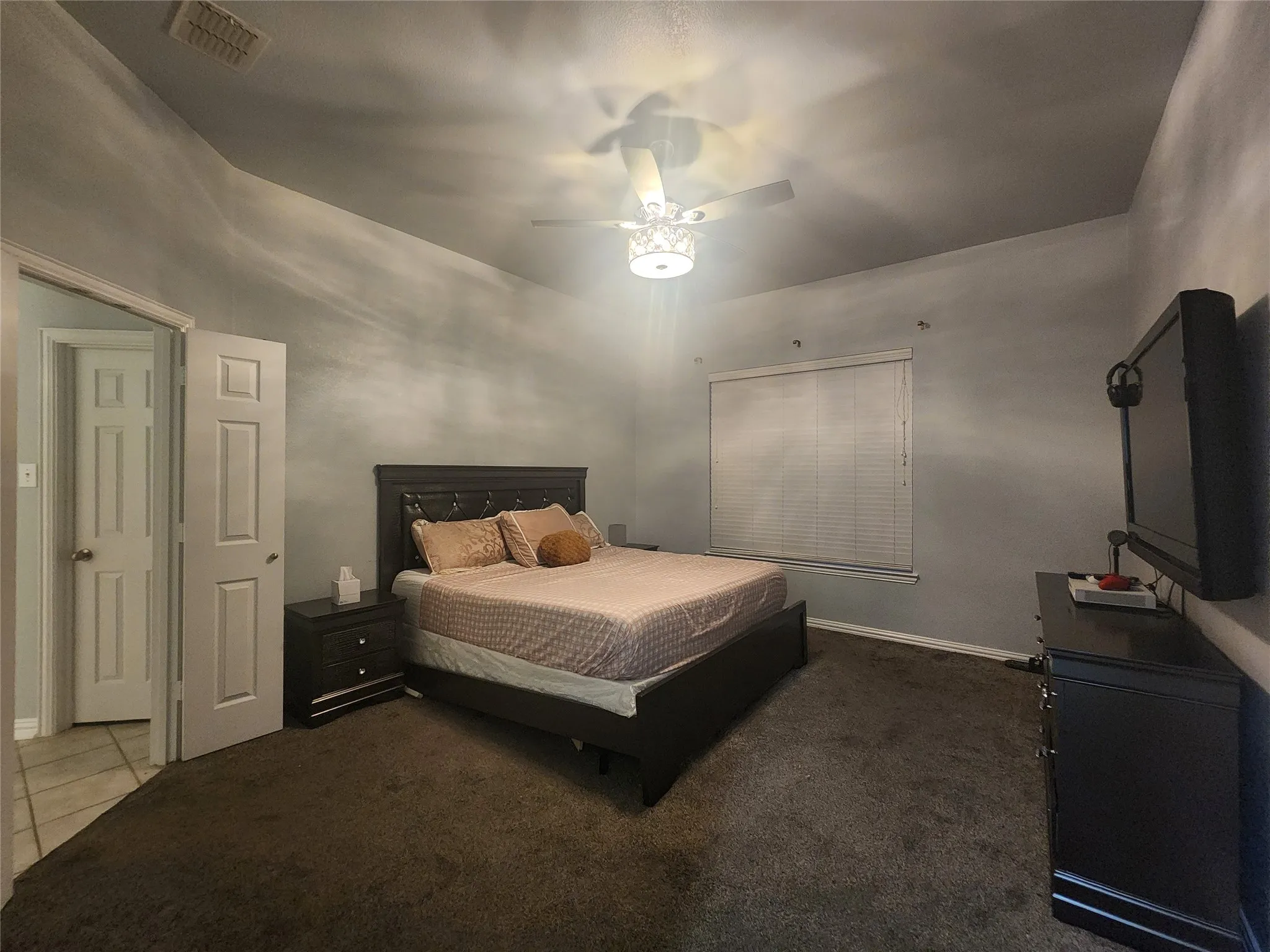 Master bedtroom. door entry into master bath