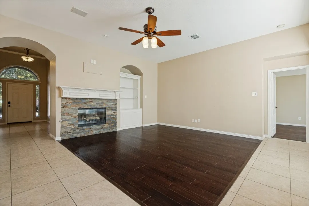 Living Area with Fireplace
