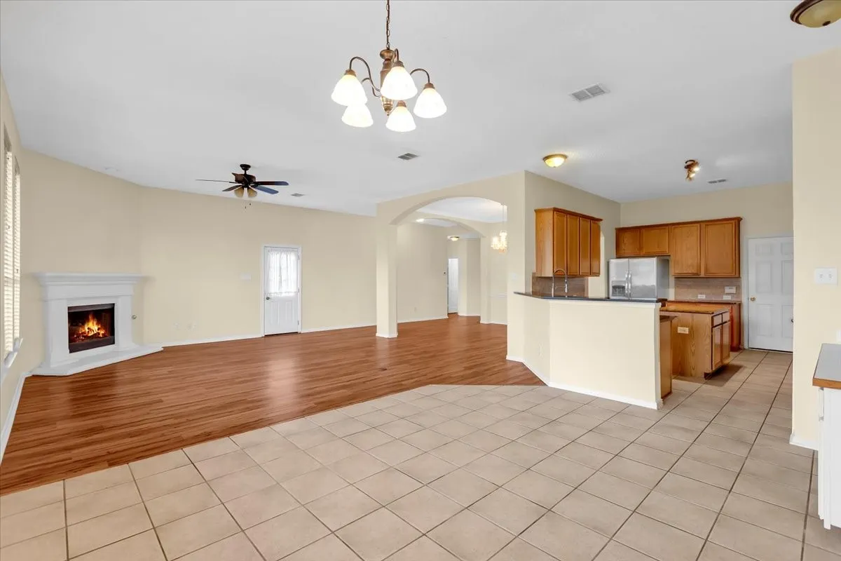 Breakfast area to living room view
