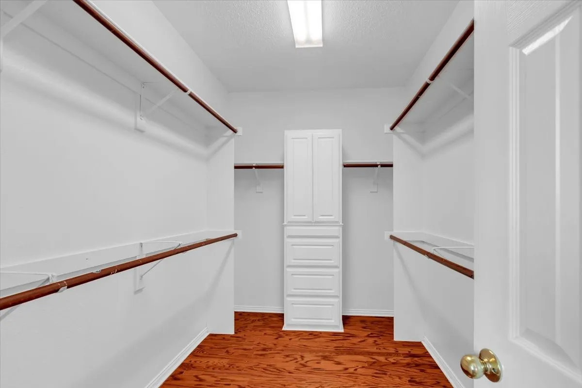 Custom closet in primary