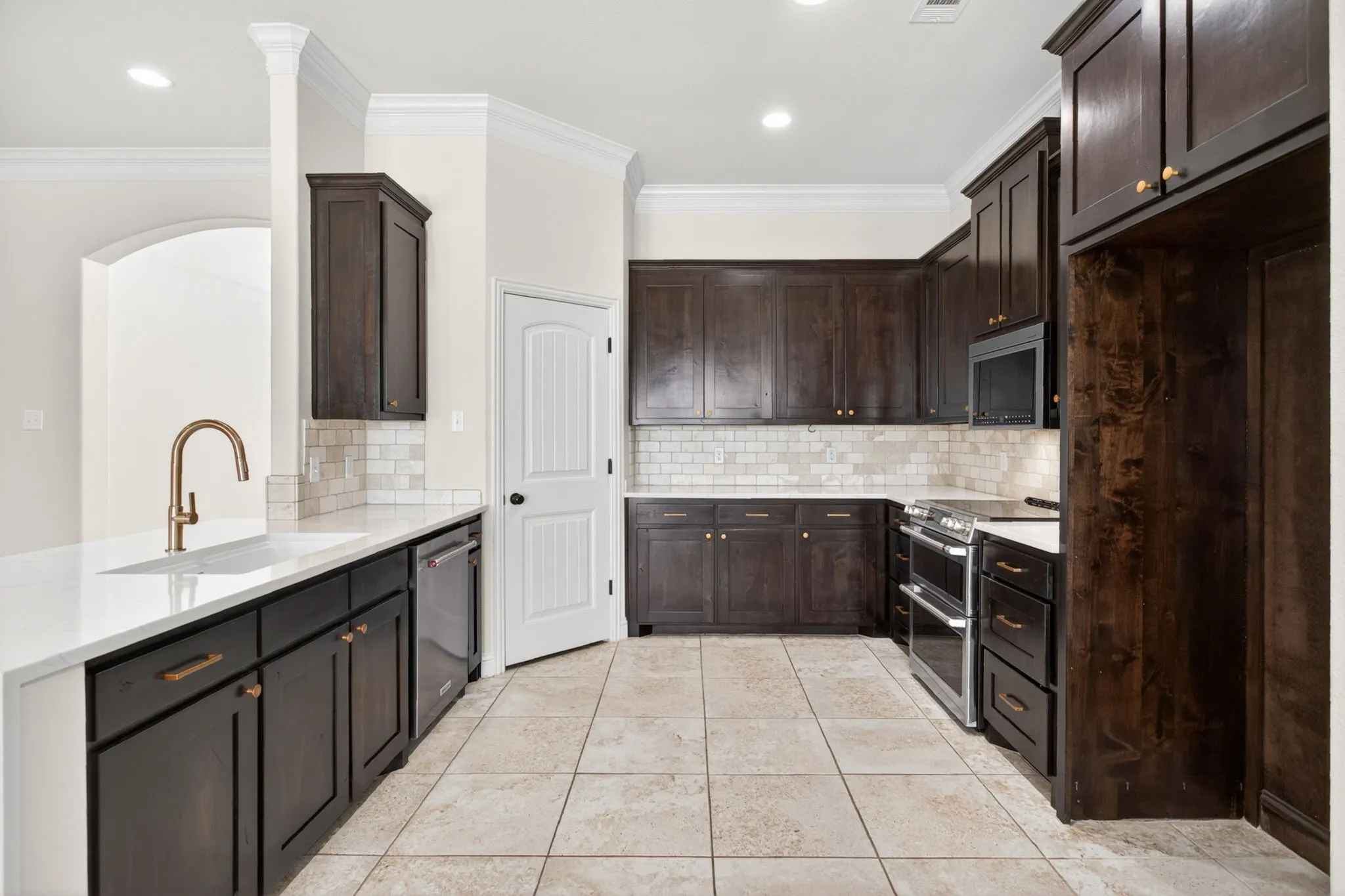 Updated hardware and countertops