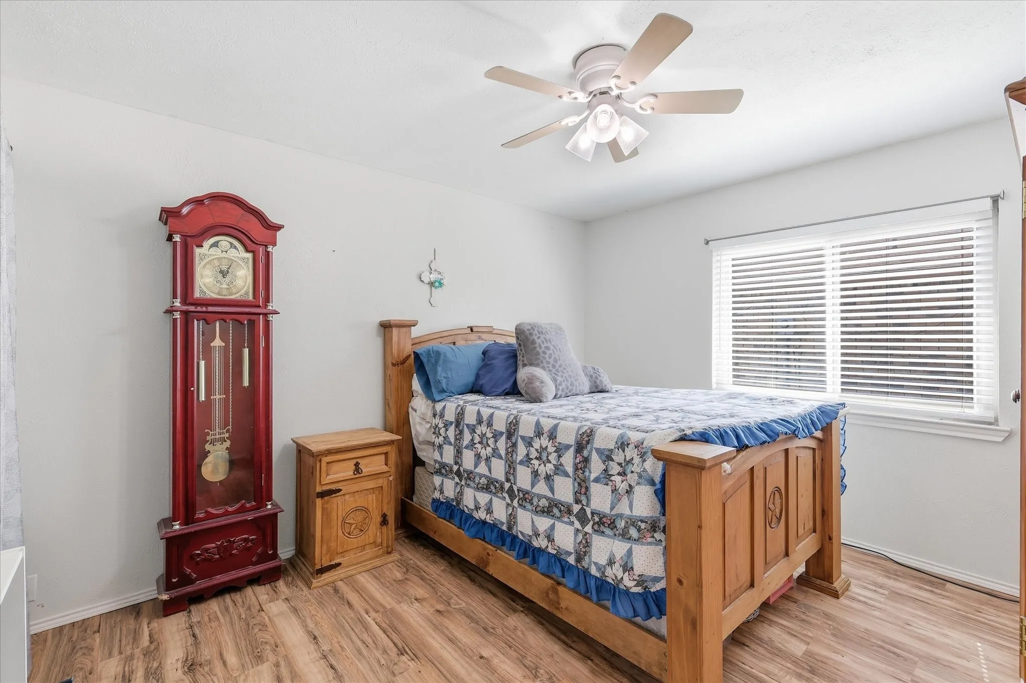 Secondary bedroom with zero carpet, updated LED lighting, and newer​​‌​​​​‌​​‌‌​‌‌​​​‌‌​‌​‌​‌​​​‌​​ windows.