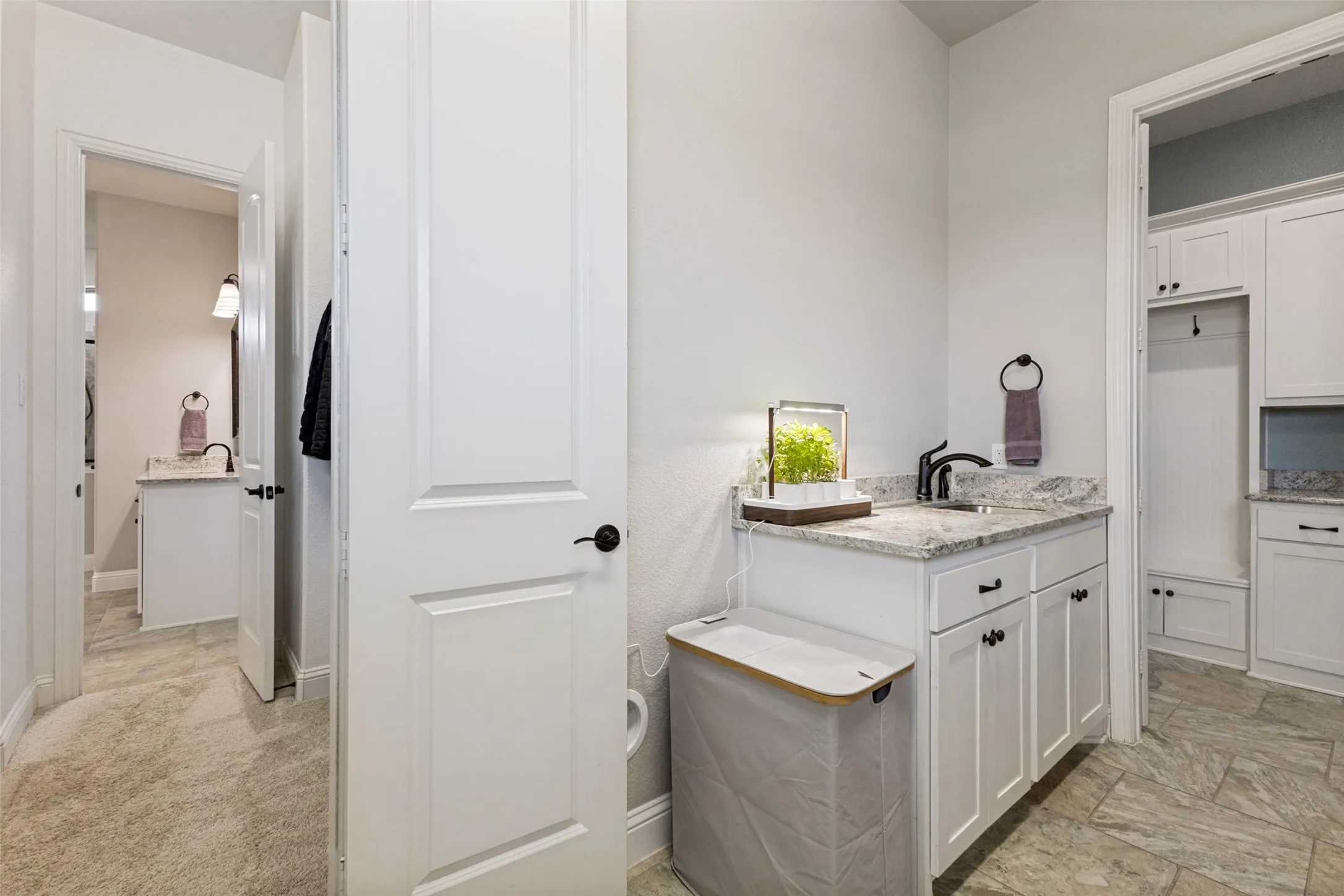 If a sink can be beautiful this one is!  Adjacent to the MUD room!