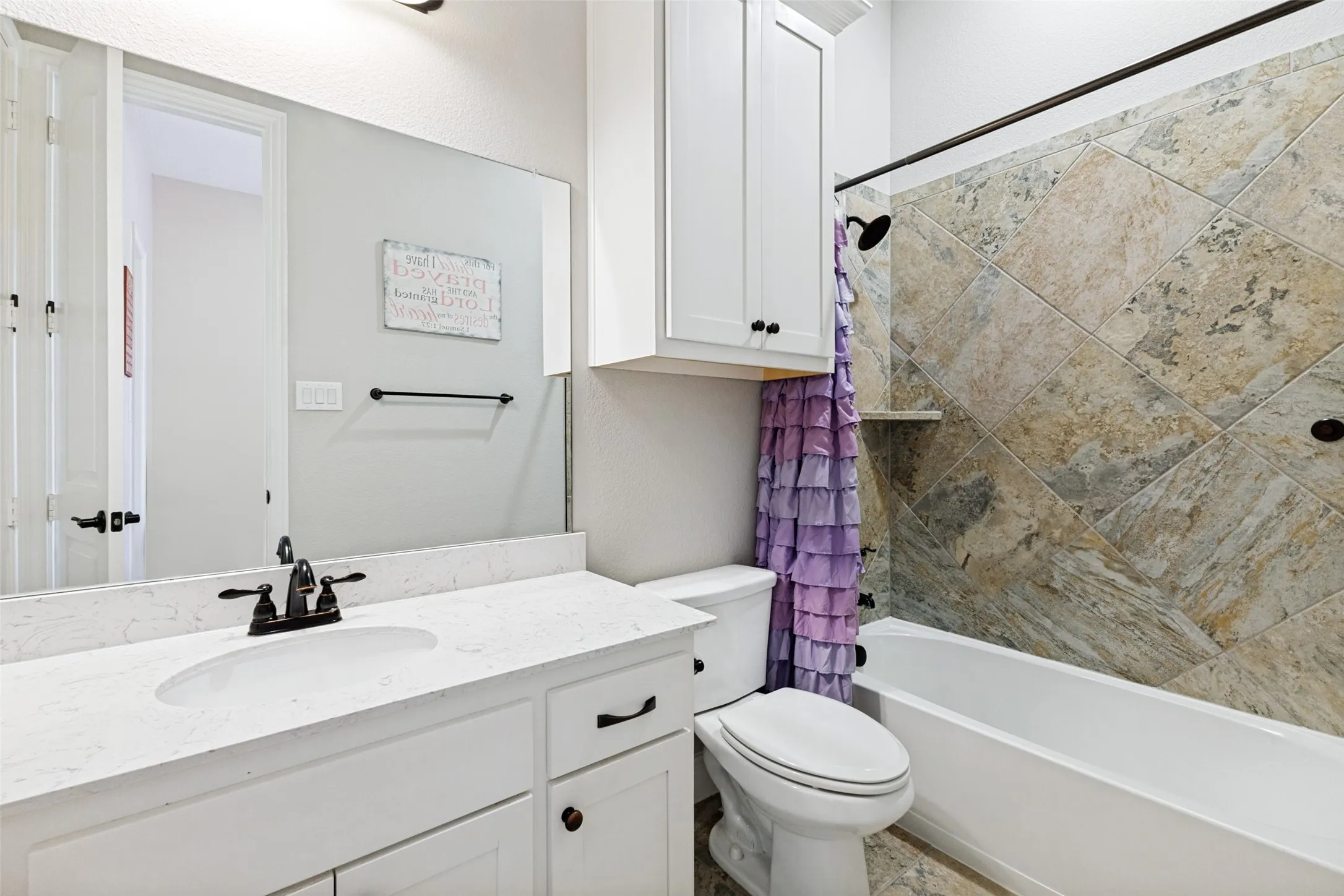 3rd separate bathroom in addition to the jack and jill.