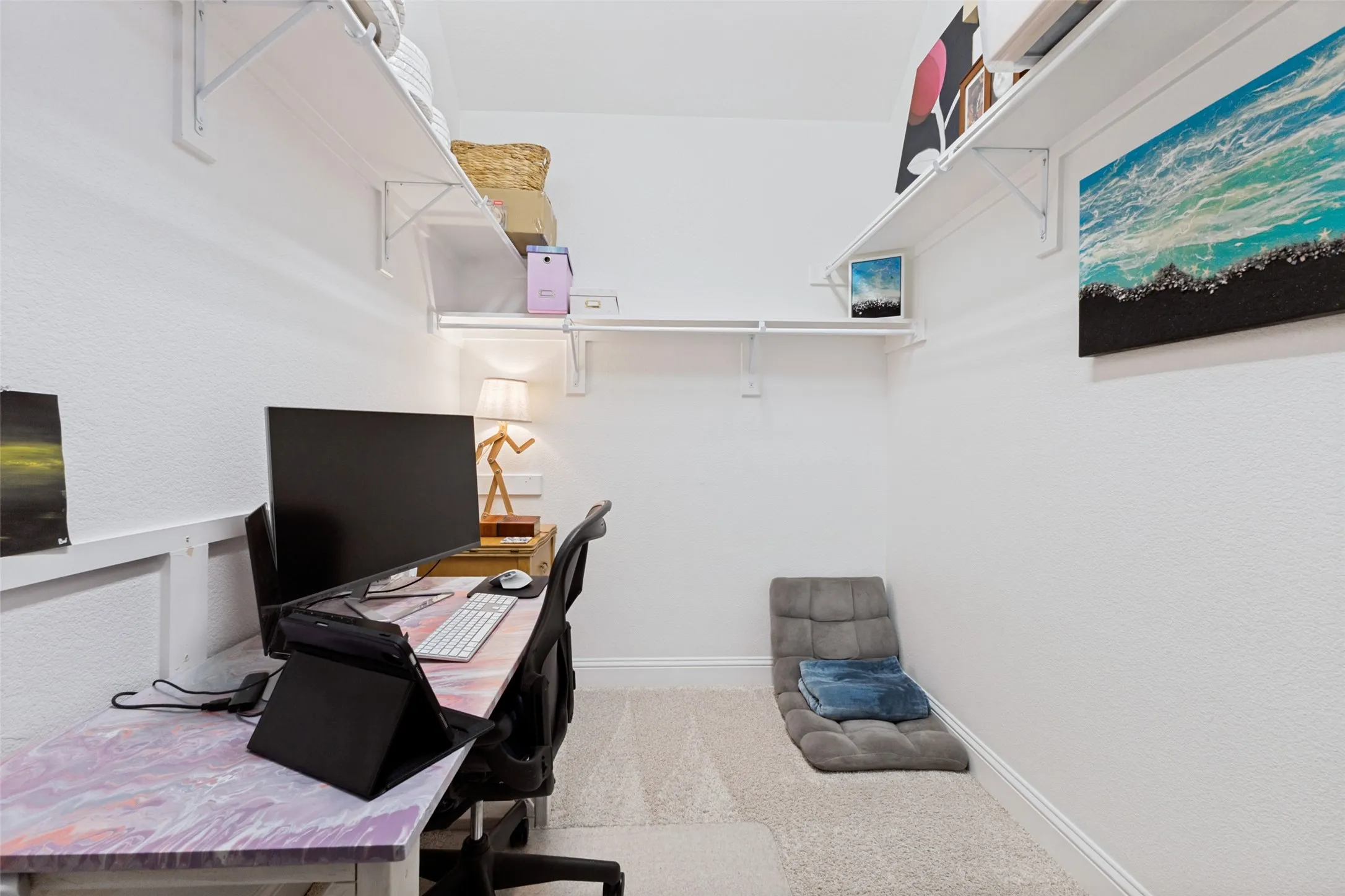 Have you eve seen a closet large enough to turn into a secondary office.  This primary (one of two) closet is beyond HUGE!