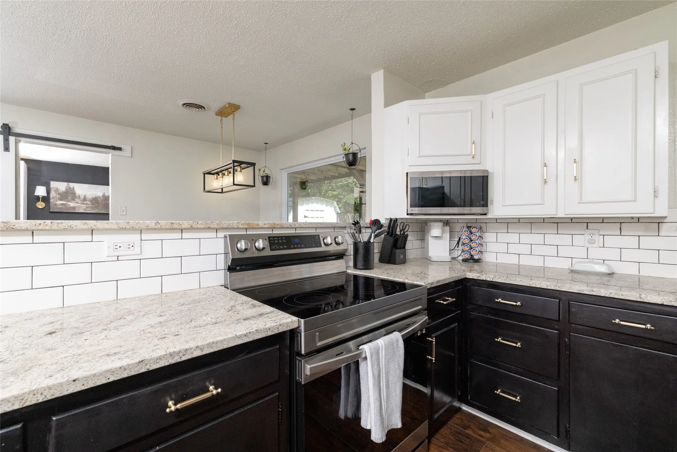 Granite Countertops and Tiled Backsplash