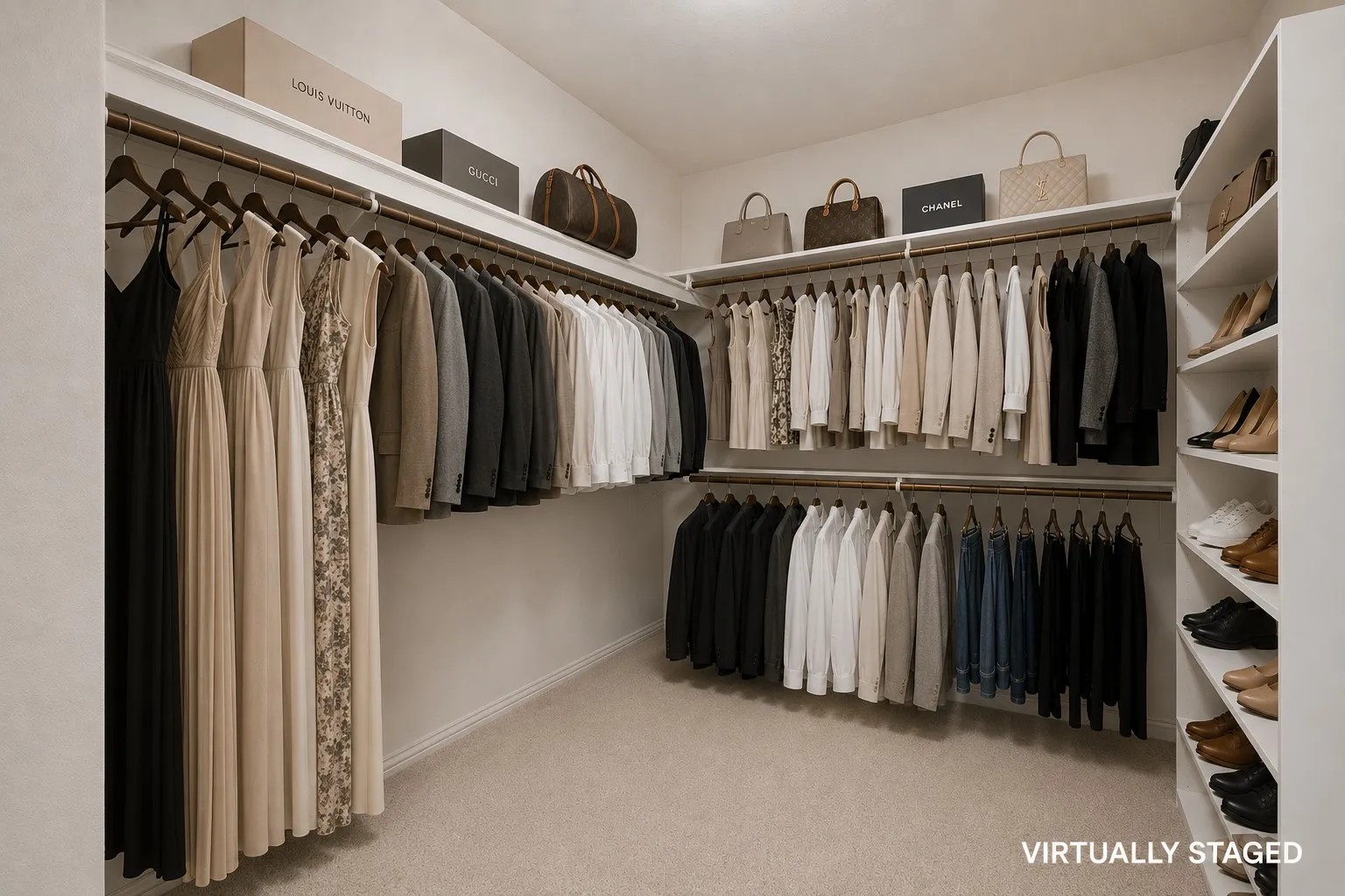 primary closet - HUGE!