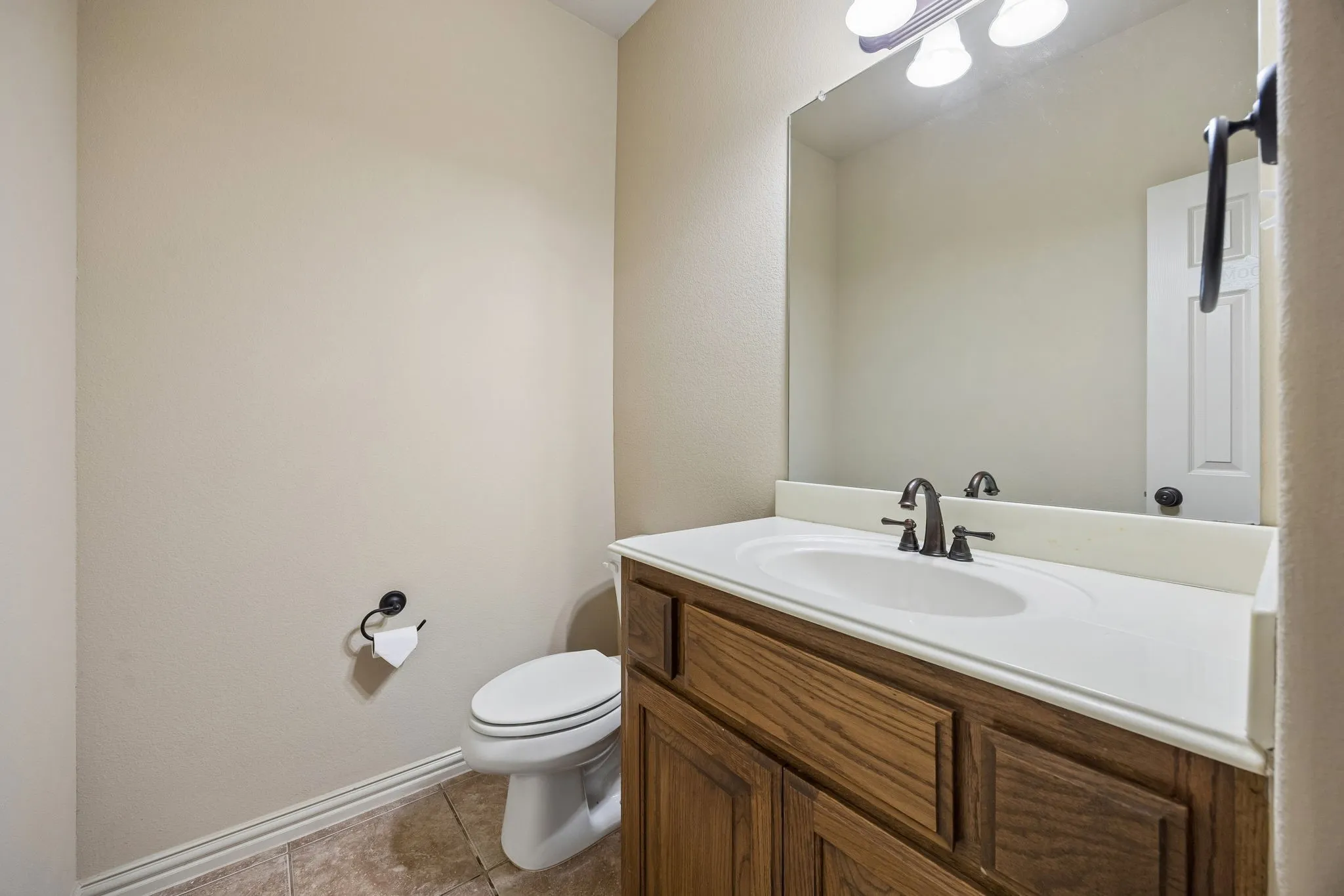 Half bath close to the office.