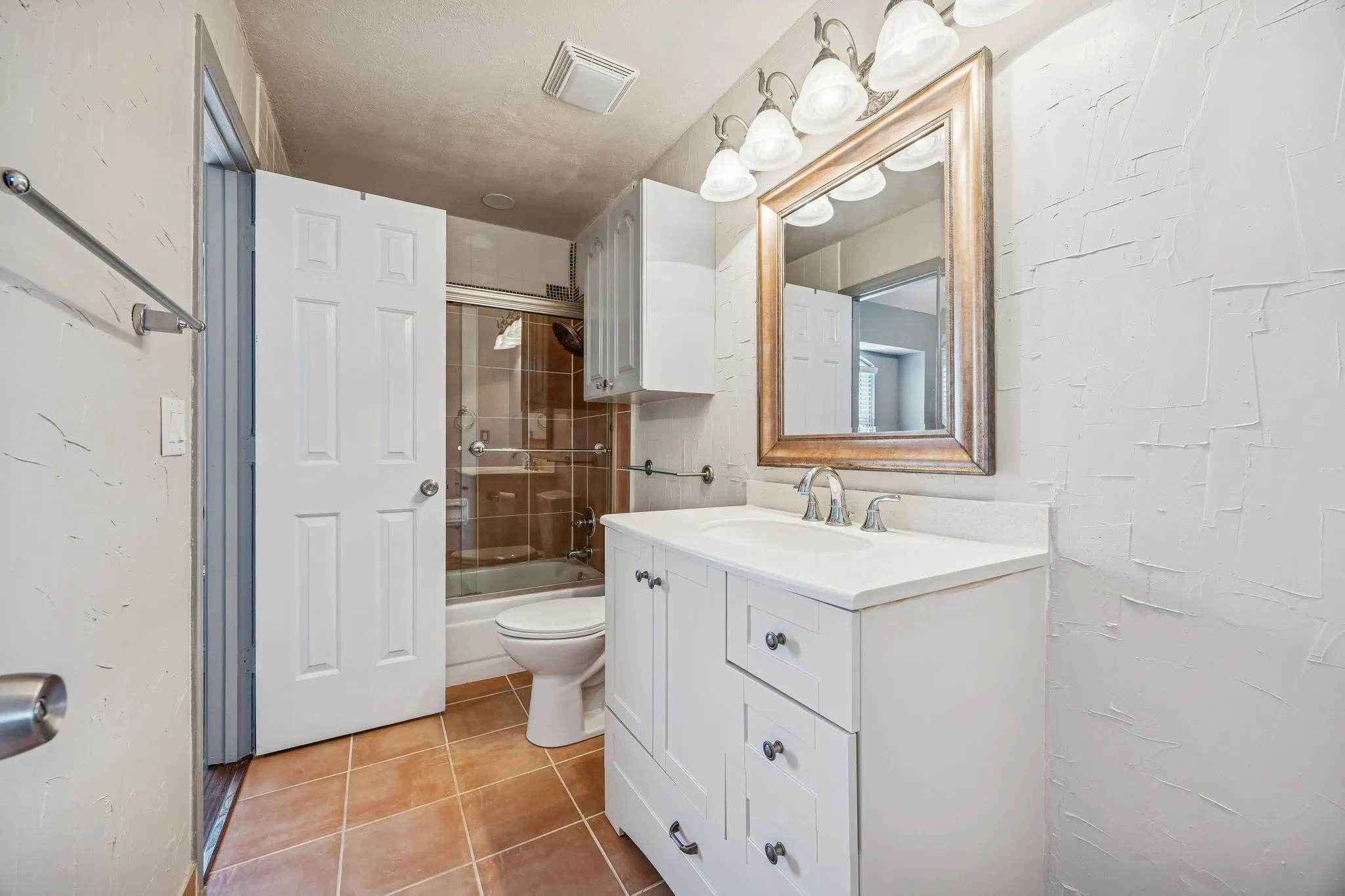 Spacious jack and hill bathroom.