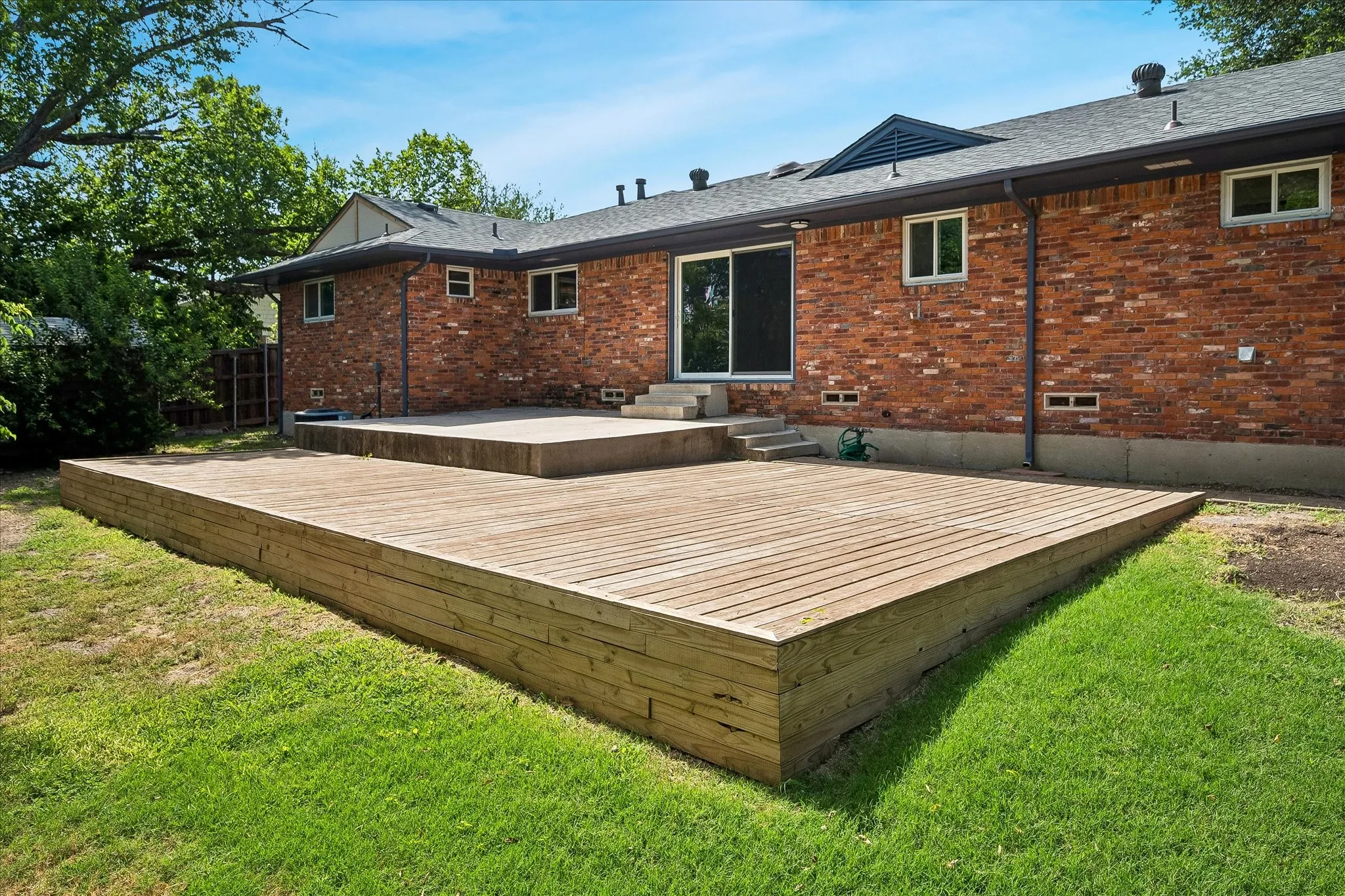 2025 deck provides a fantastic area to entertain or just sit and relax with your morning coffee outdoors.