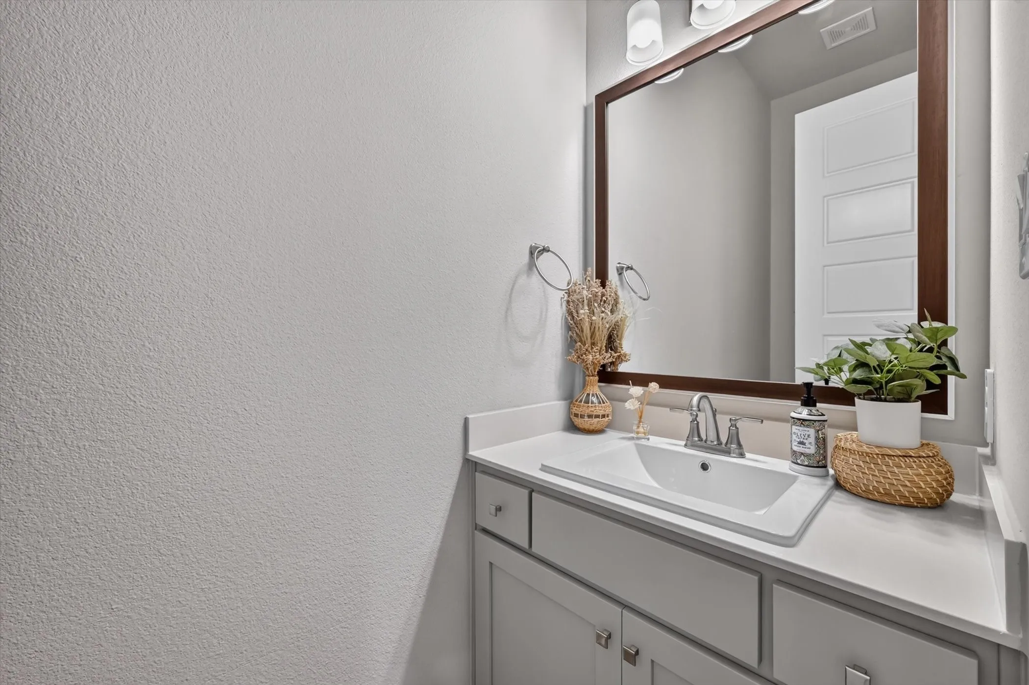 Half bath down