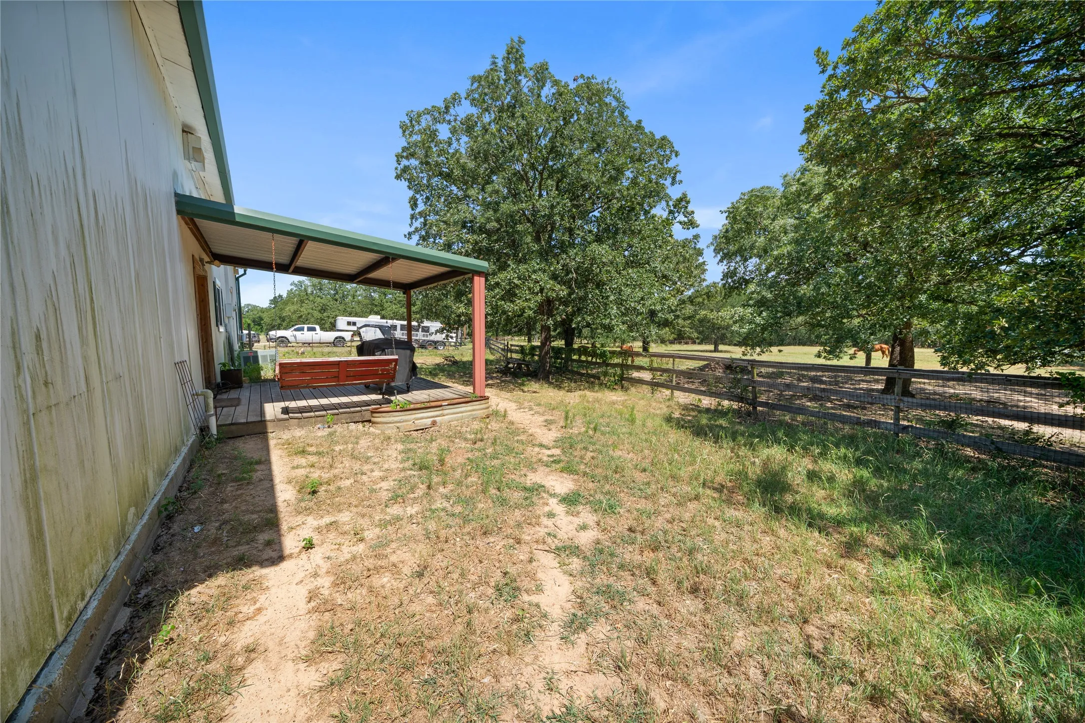 Side entrance ~ covered patio