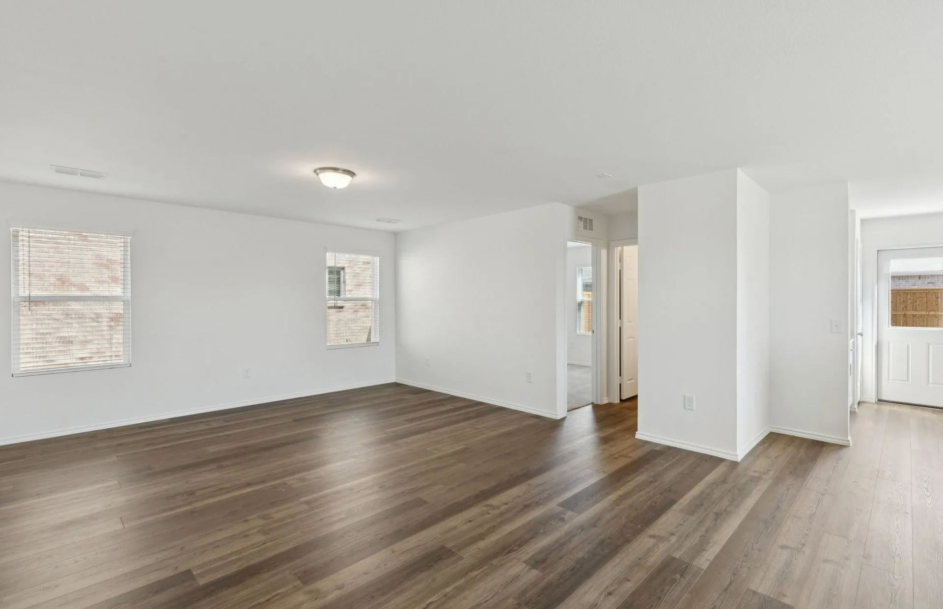 *Floorplan representation, not actual home - Spacious gathering room with large windows