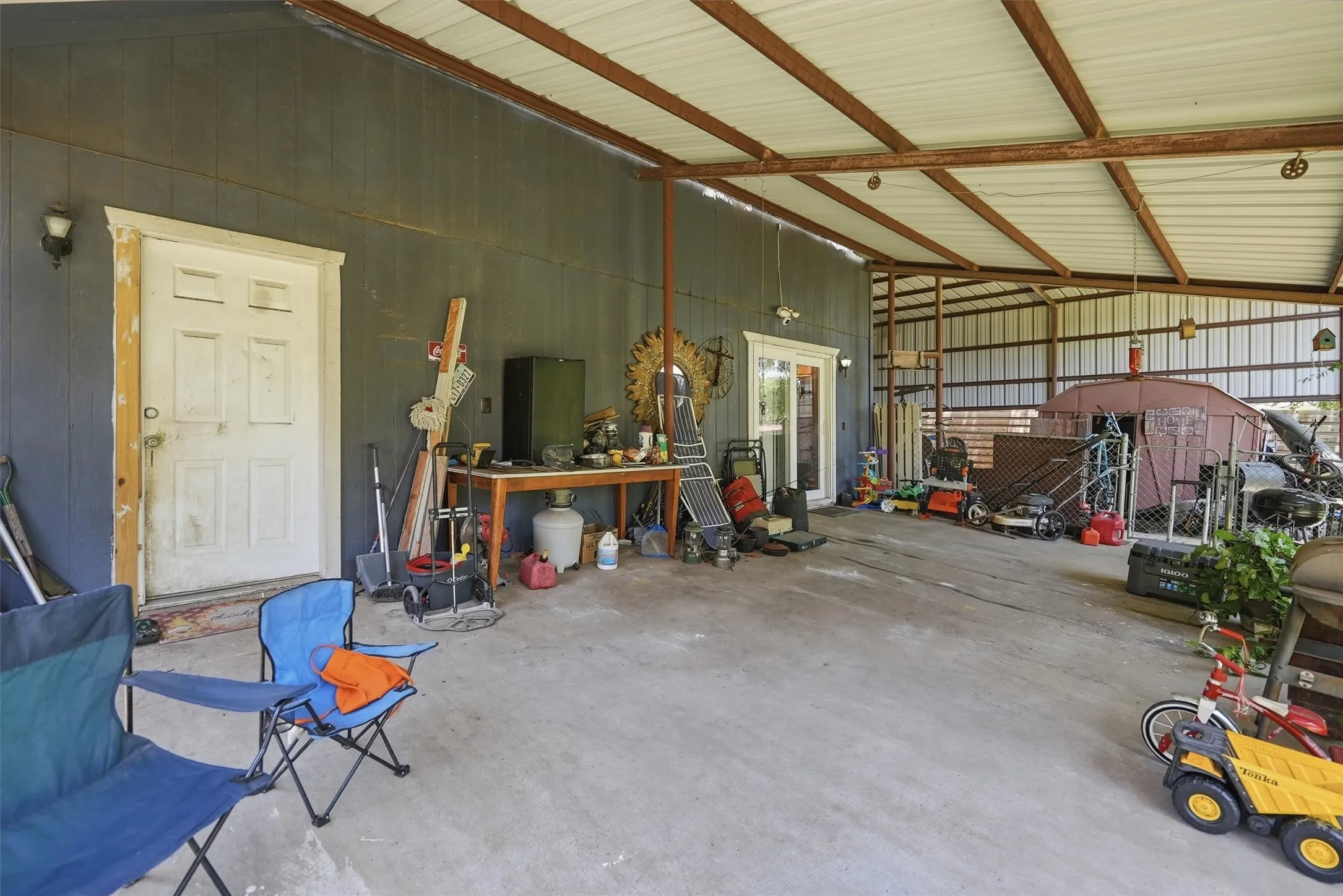 Covered back porch