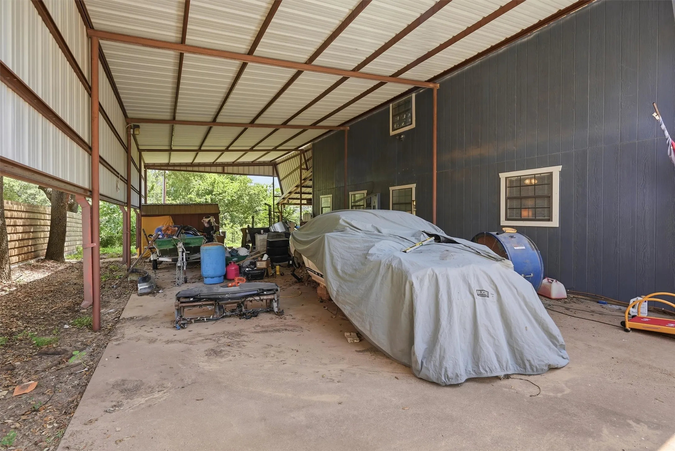 Covered RV parking