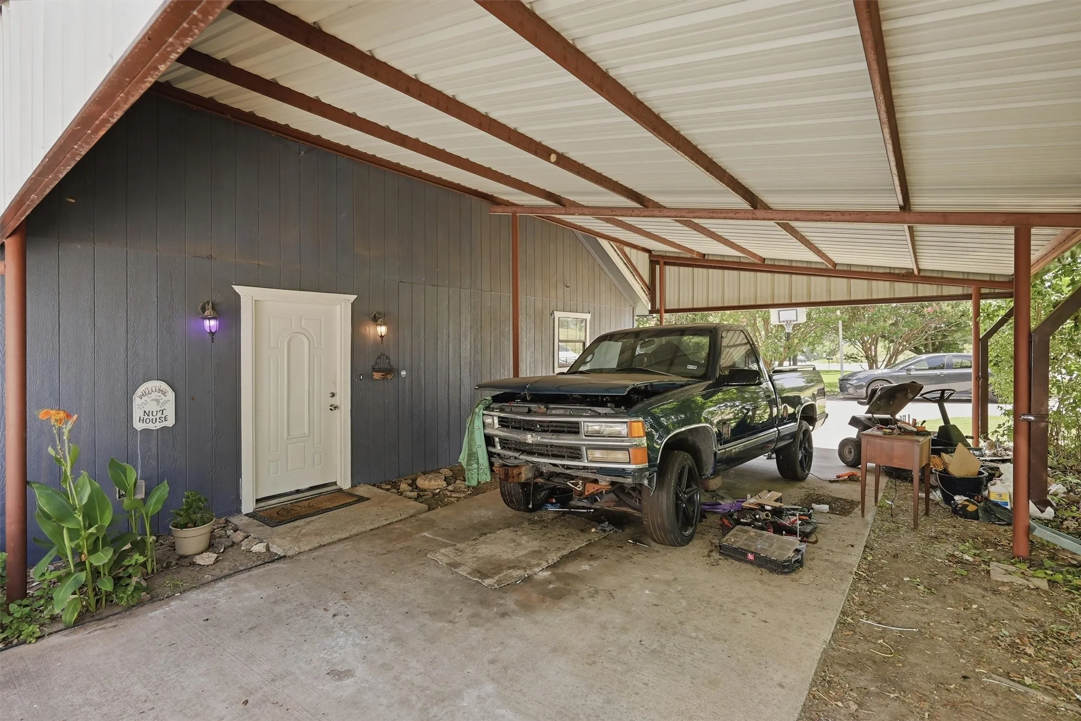 Covered front entry