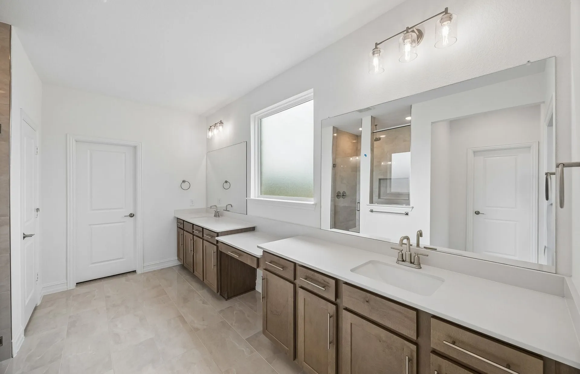 Primary bath with double vanity