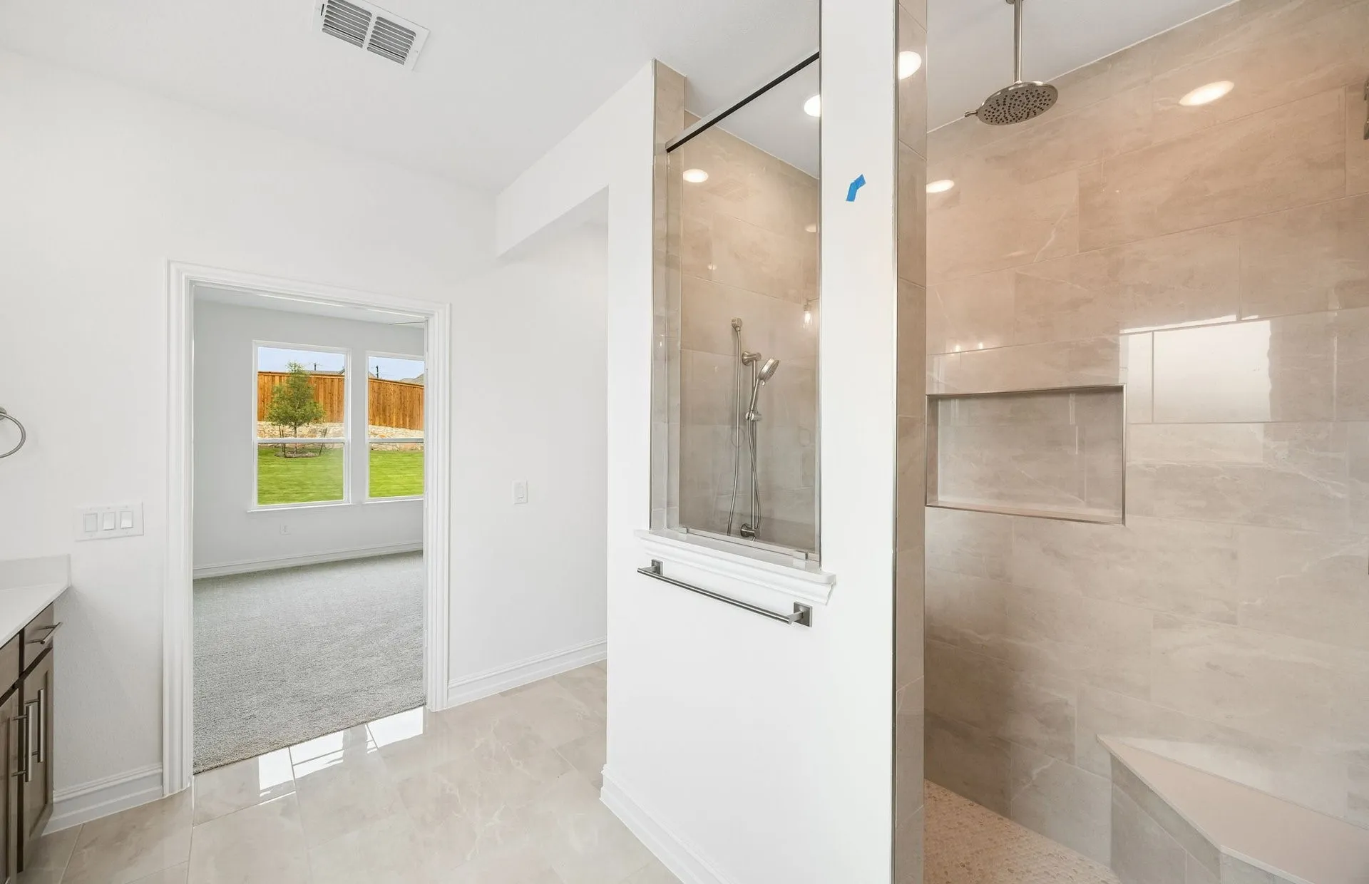 Beautiful shower in primary bath