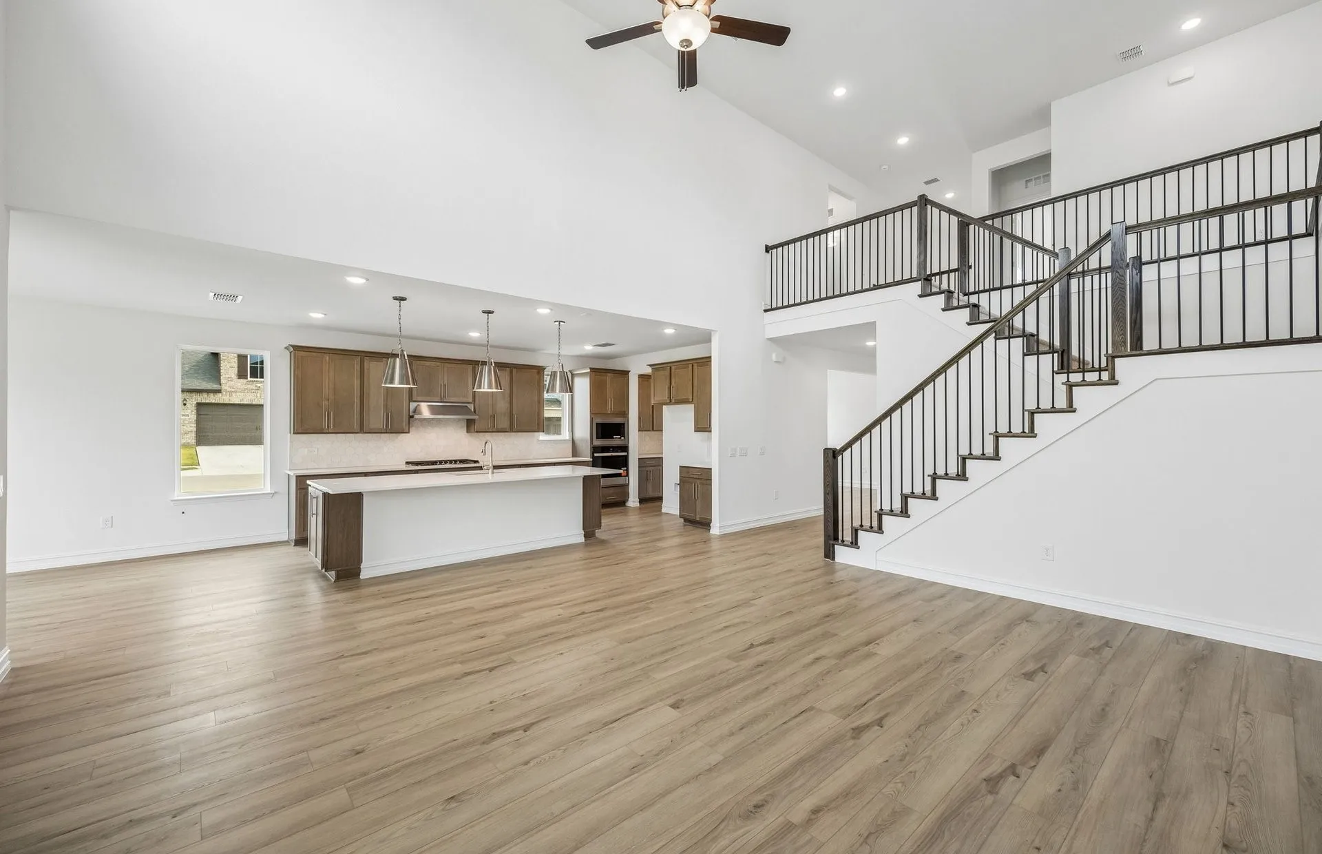 Open concept plan throughout home