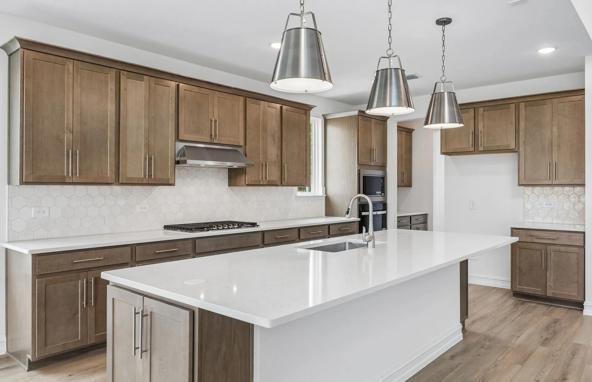 Abundant cabinet space in kitchen