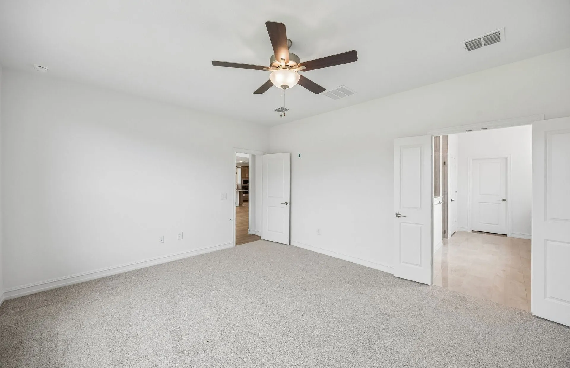 Spacious primary bedroom