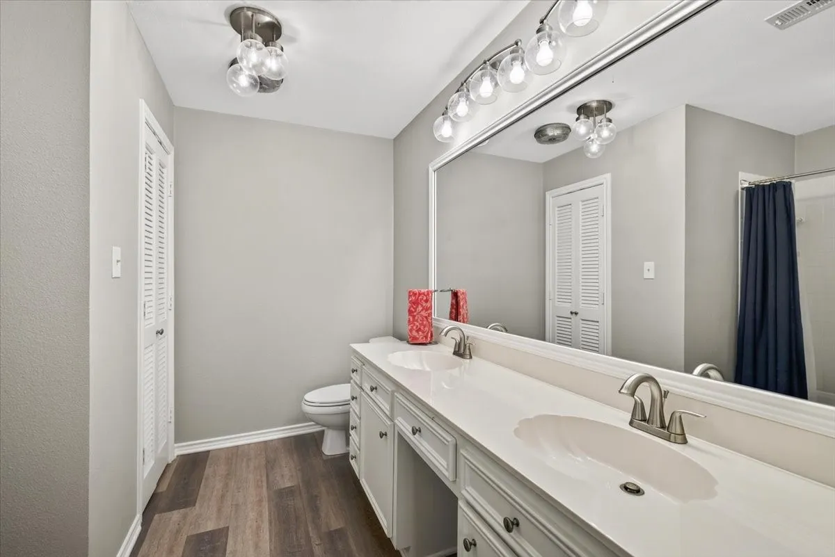 #1 Primary bathroom double sink vanity