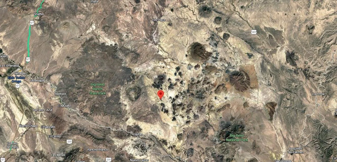 GPS Coordinates: 29°25'30.0"N 103°39'20.0"W