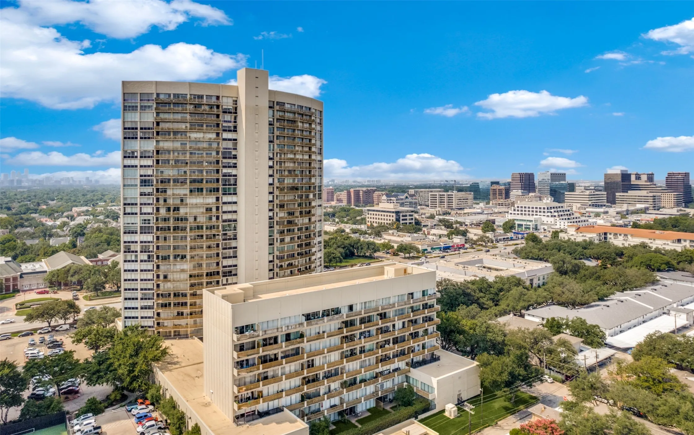 Aerial View of Preston Tower Facing Preston Center