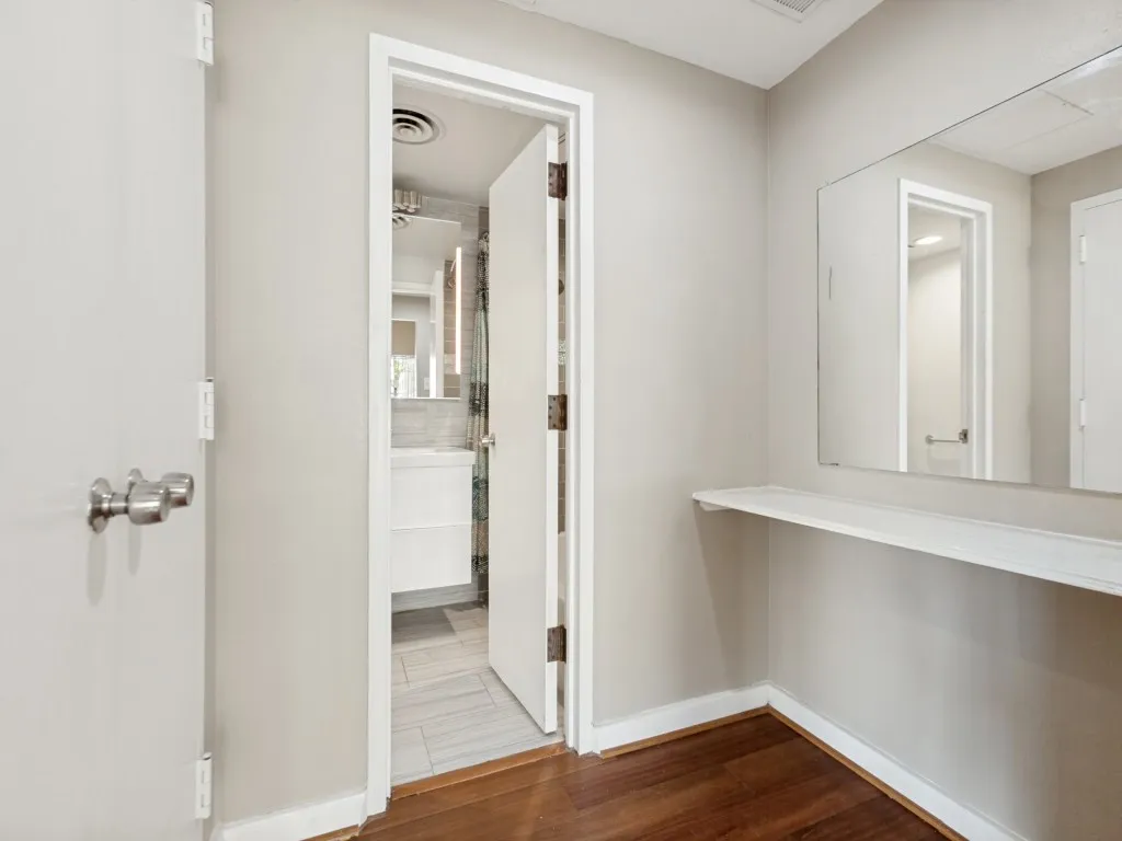 Dressing Area. Unit Has 3 Closets